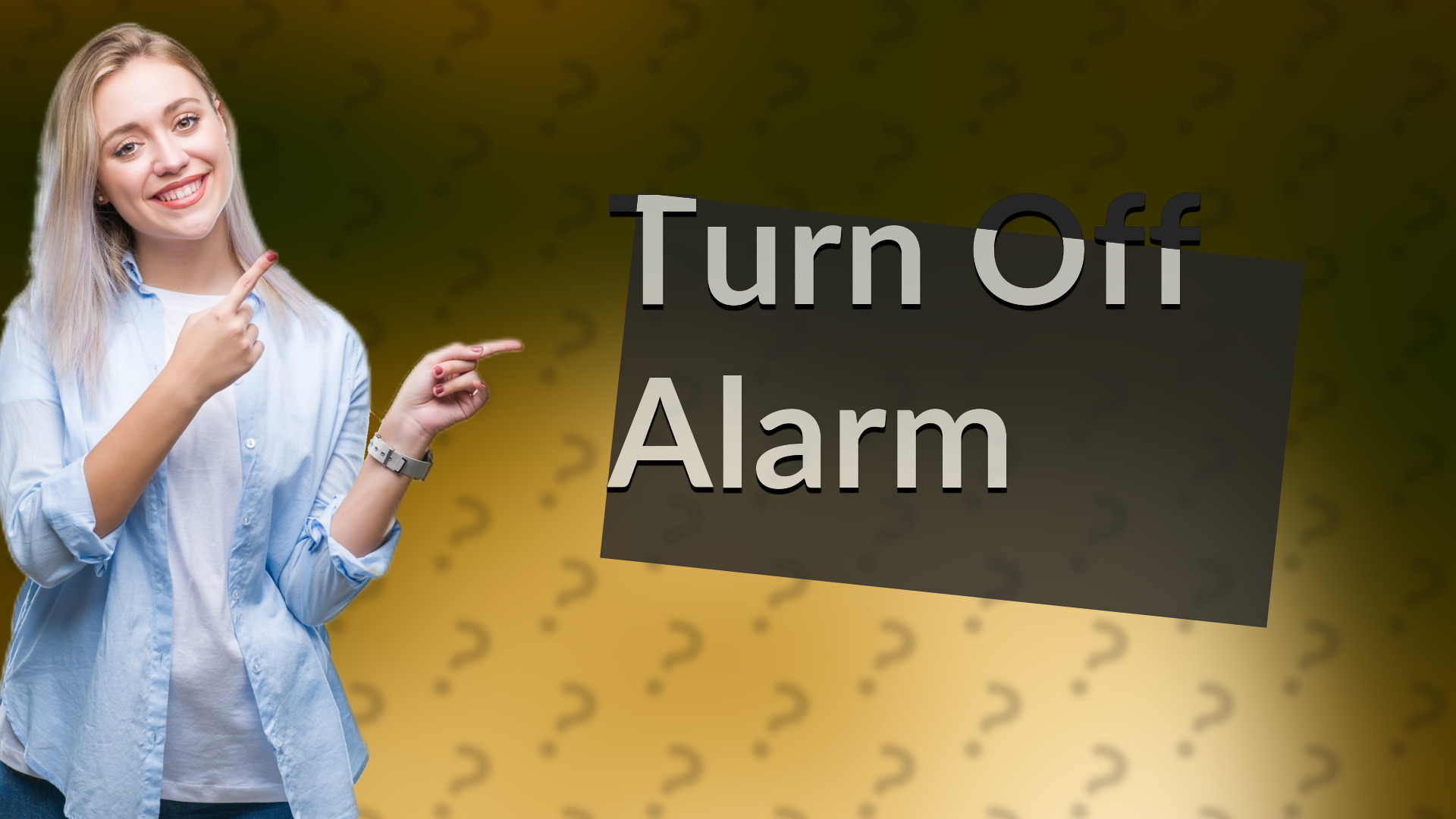 Turn Off Alarm