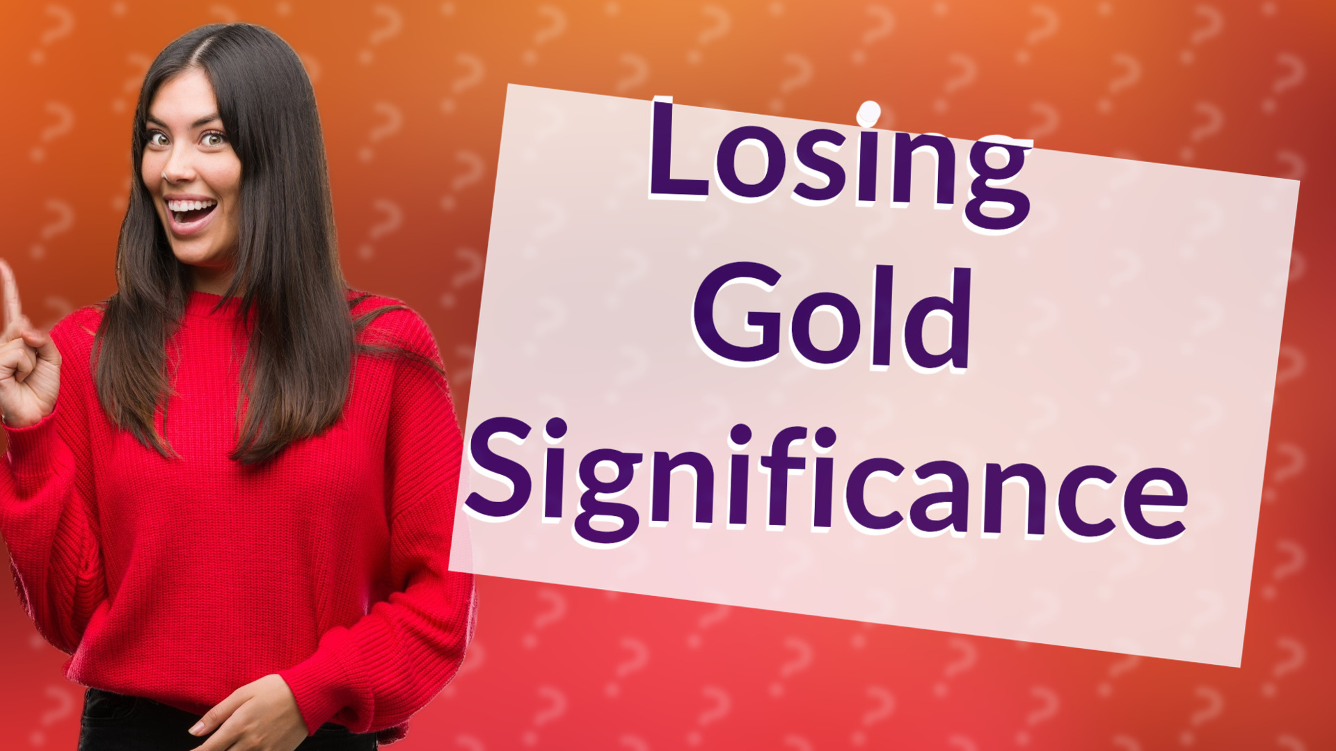 Losing Gold Significance