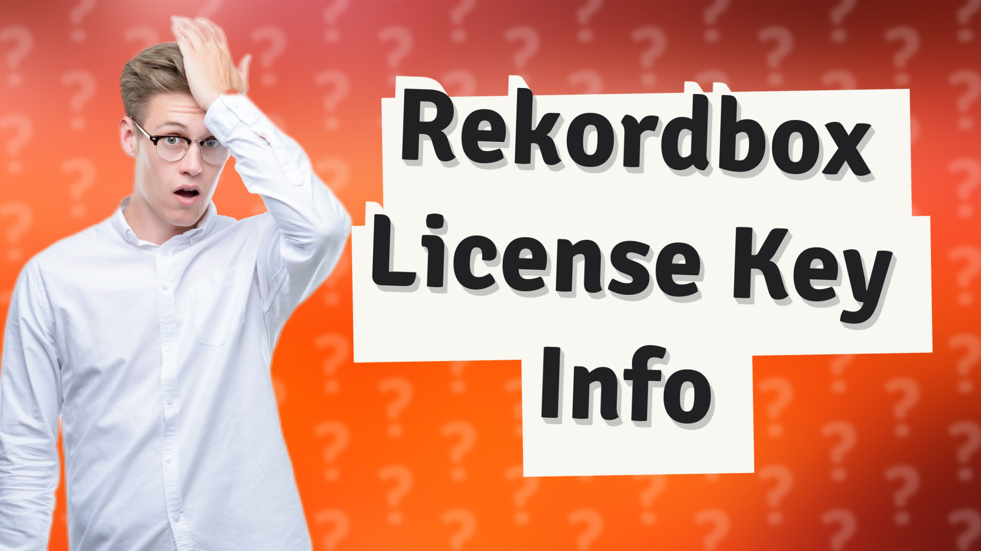 Rekordbox License Key Info