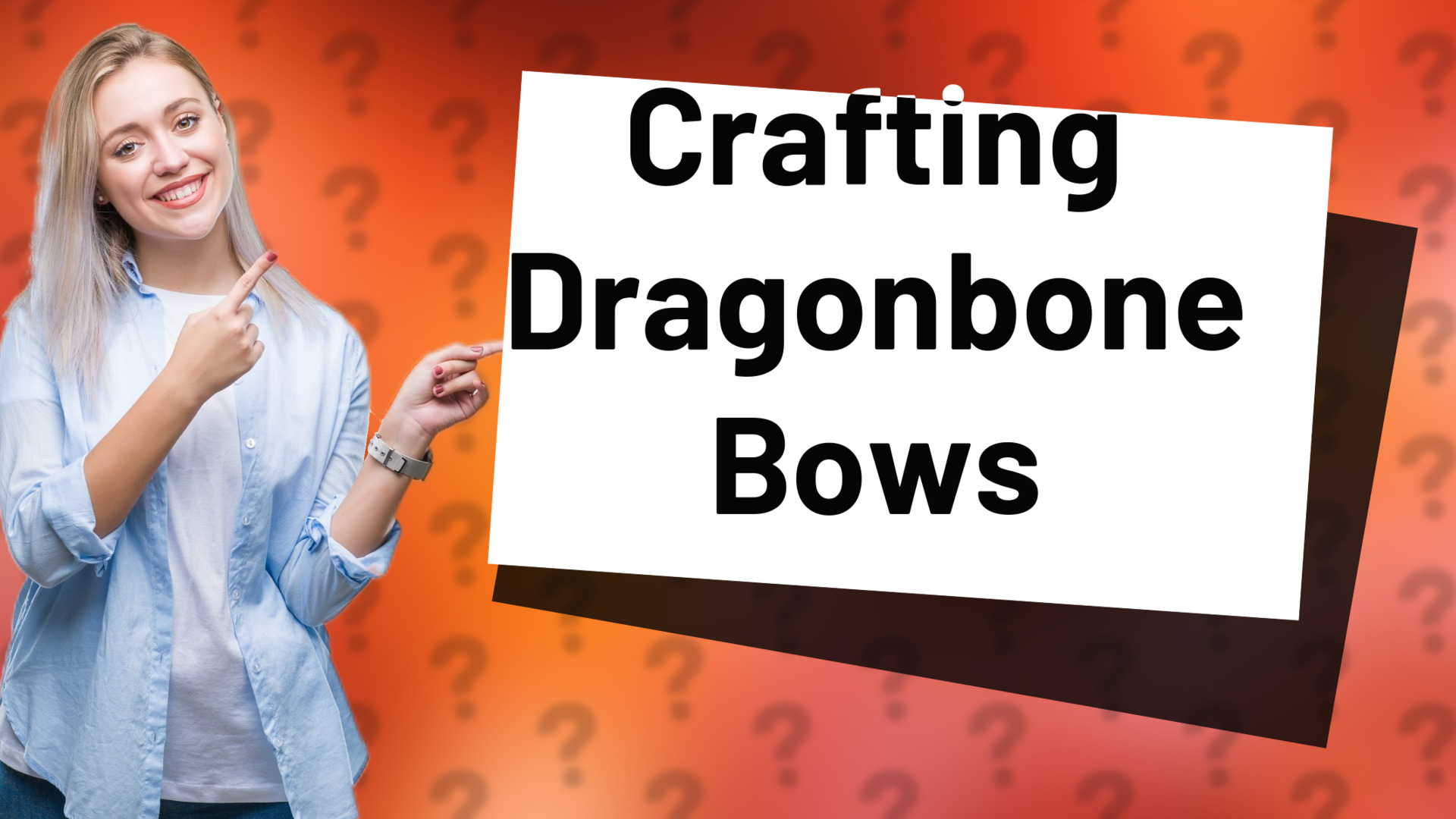 Crafting Dragonbone Bows