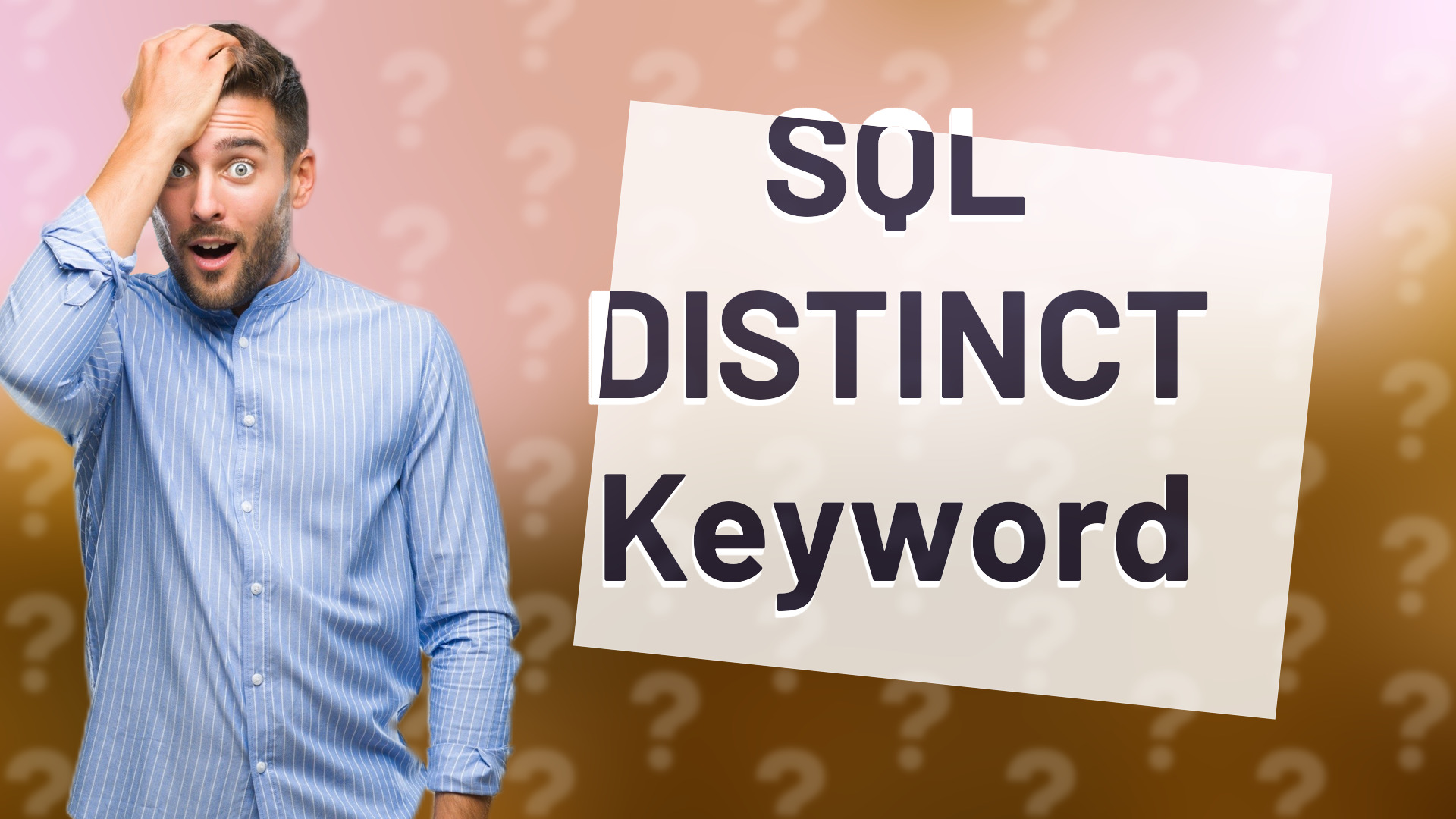 SQL DISTINCT Keyword