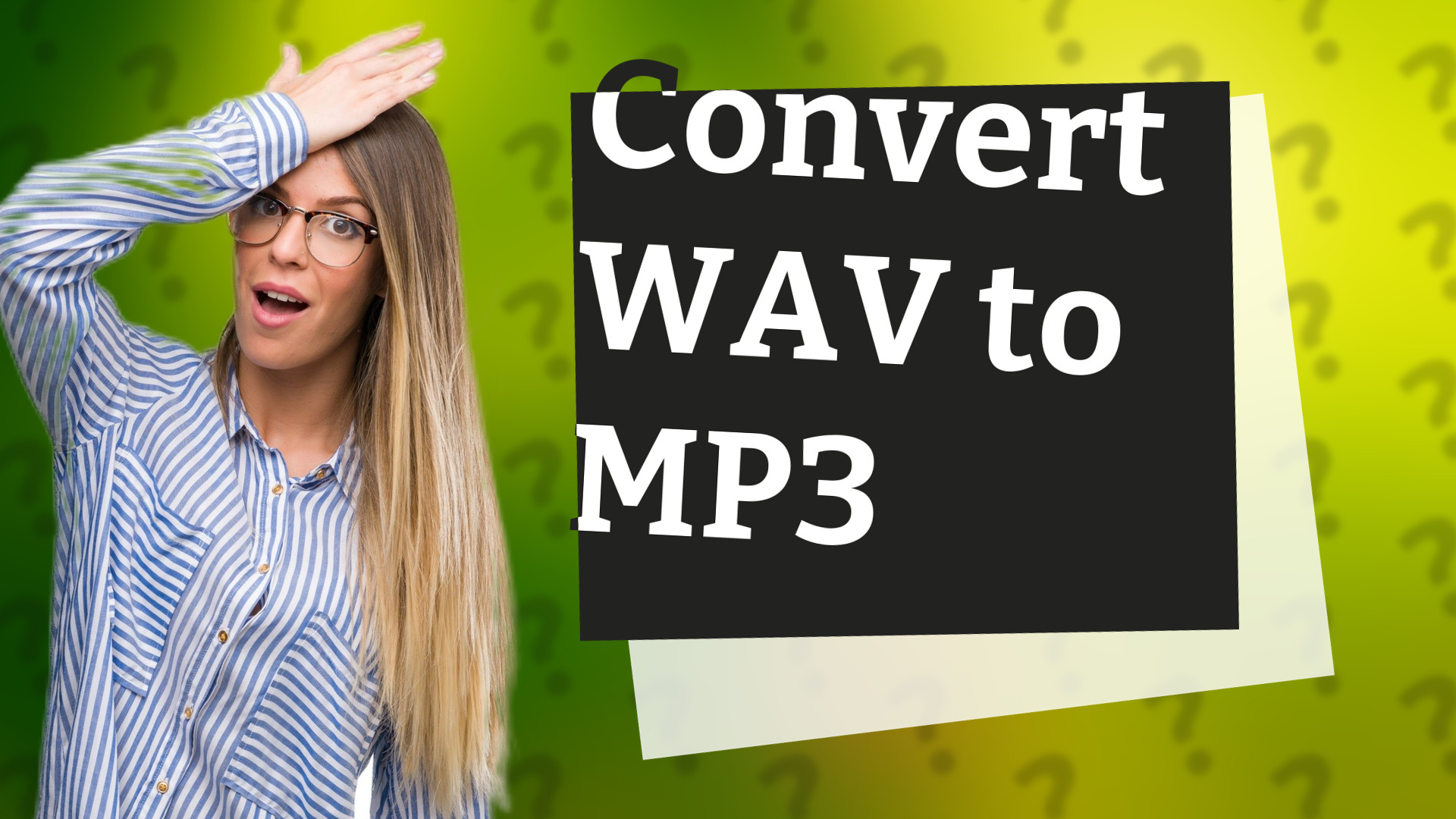 Convert WAV to MP3