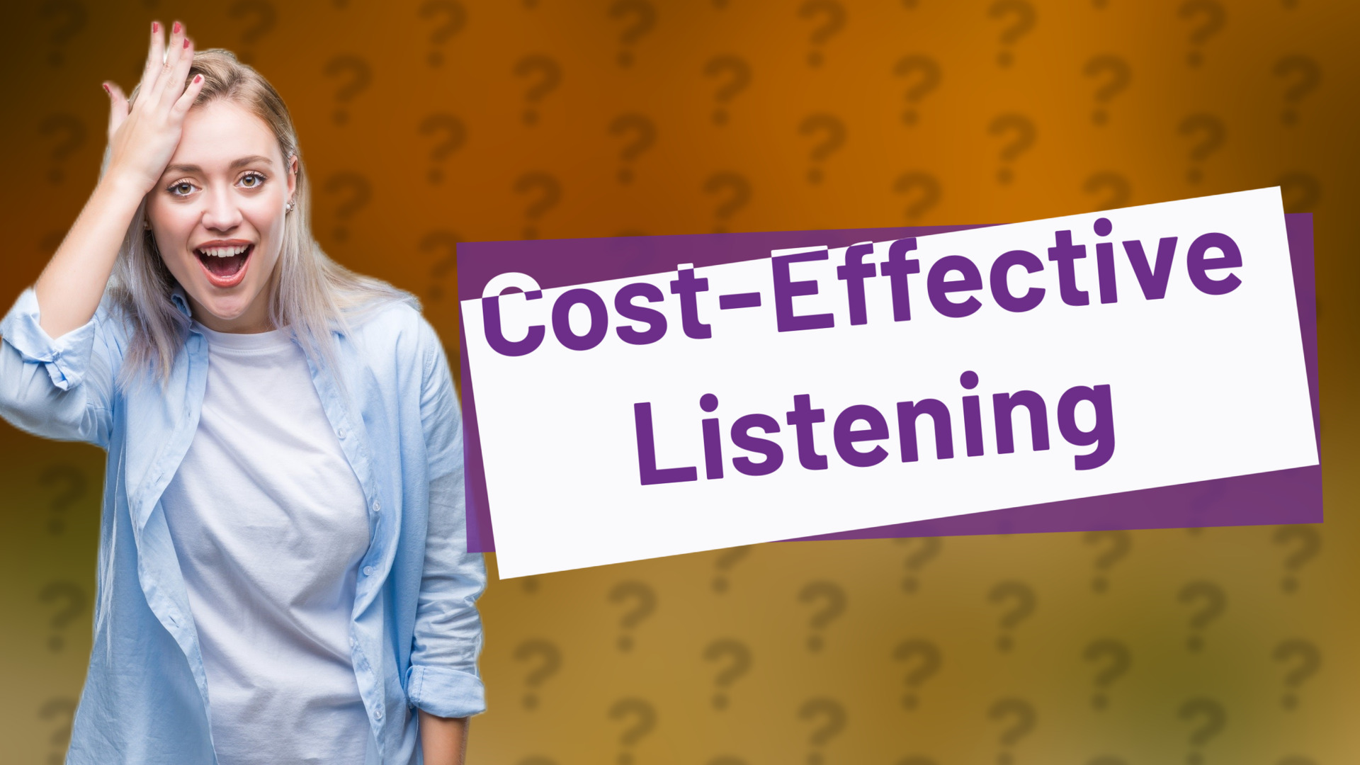 Cost-Effective Listening