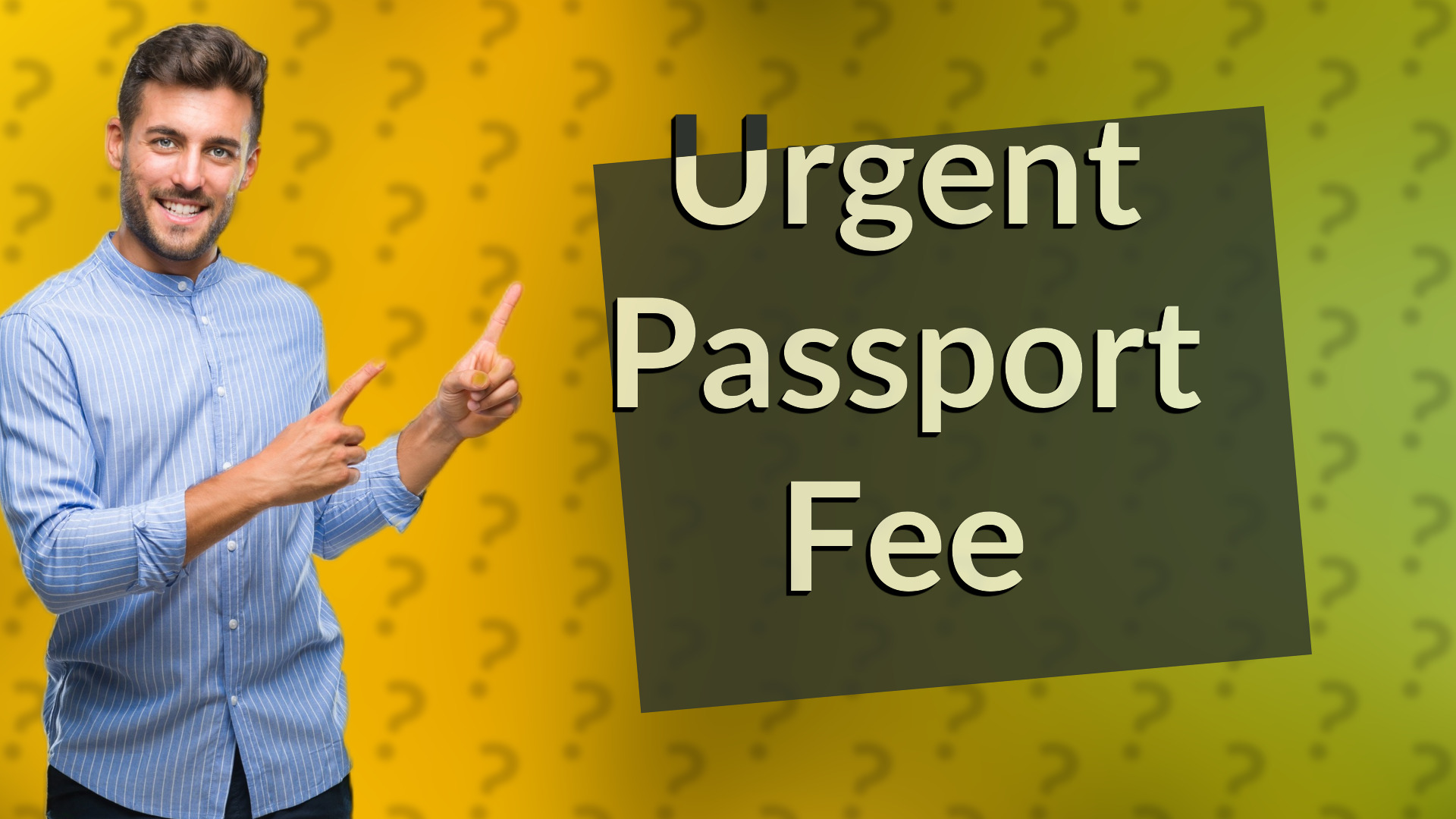 Urgent Passport Fee