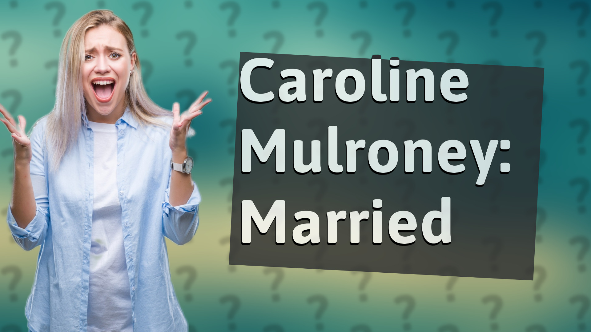 Caroline Mulroney: Married