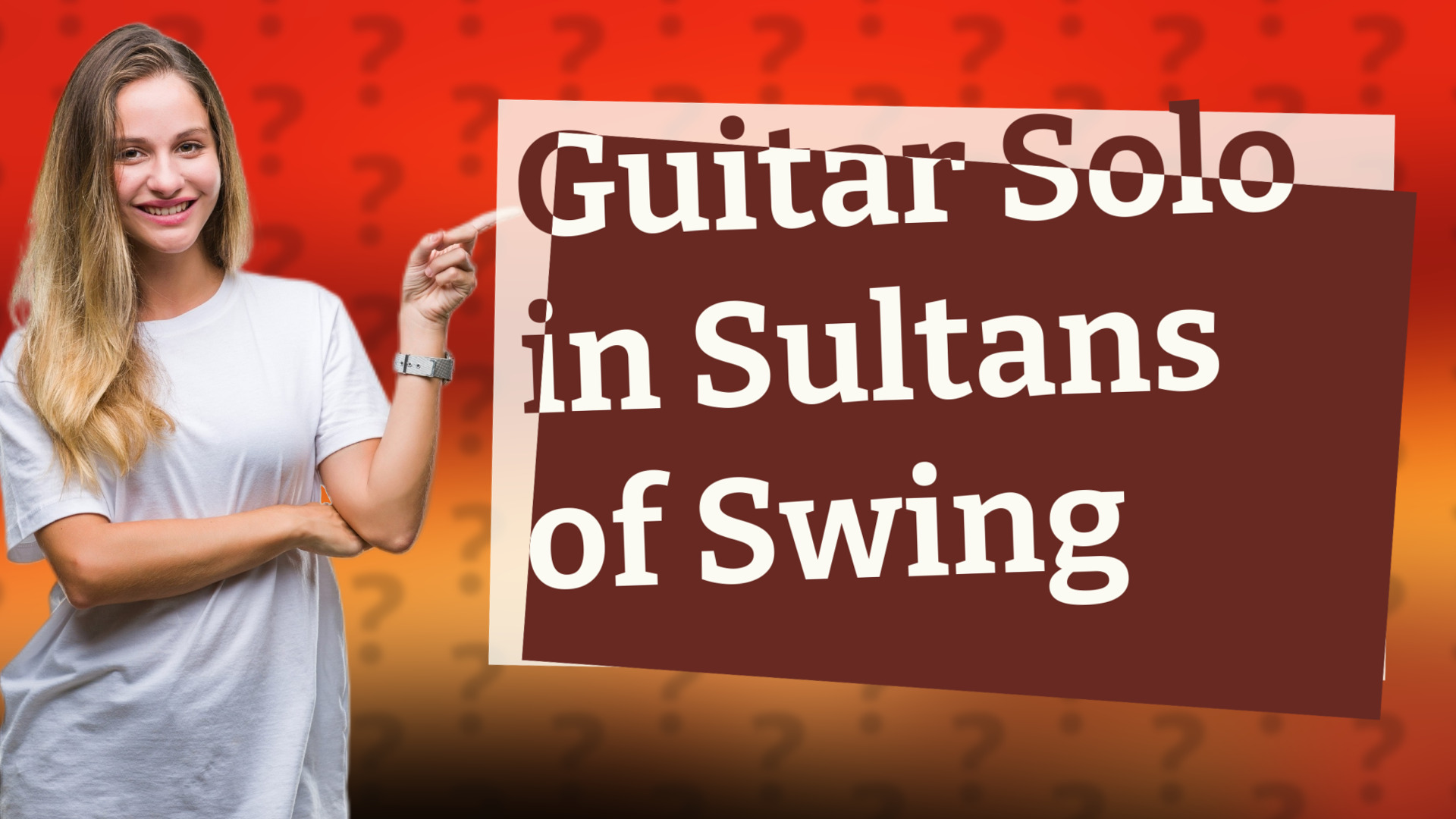 Guitar Solo in Sultans of Swing