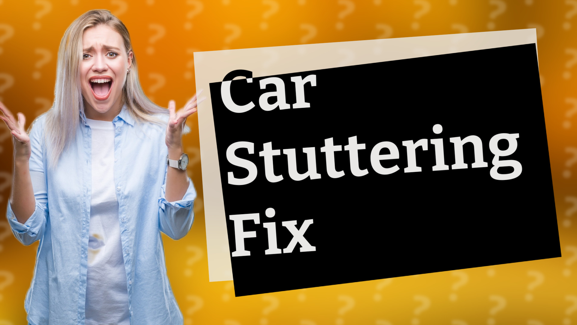Car Stuttering Fix