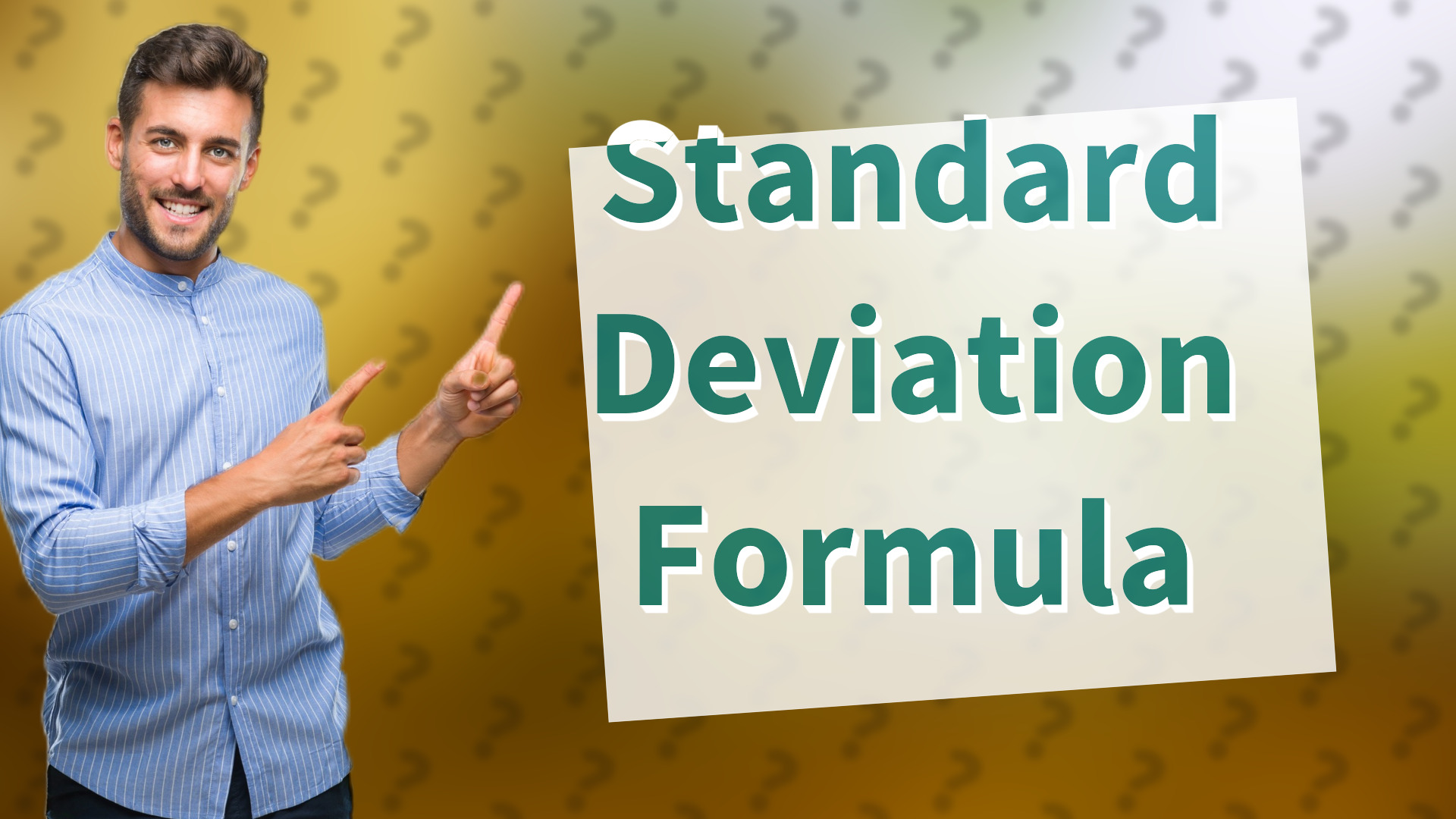 Standard Deviation Formula