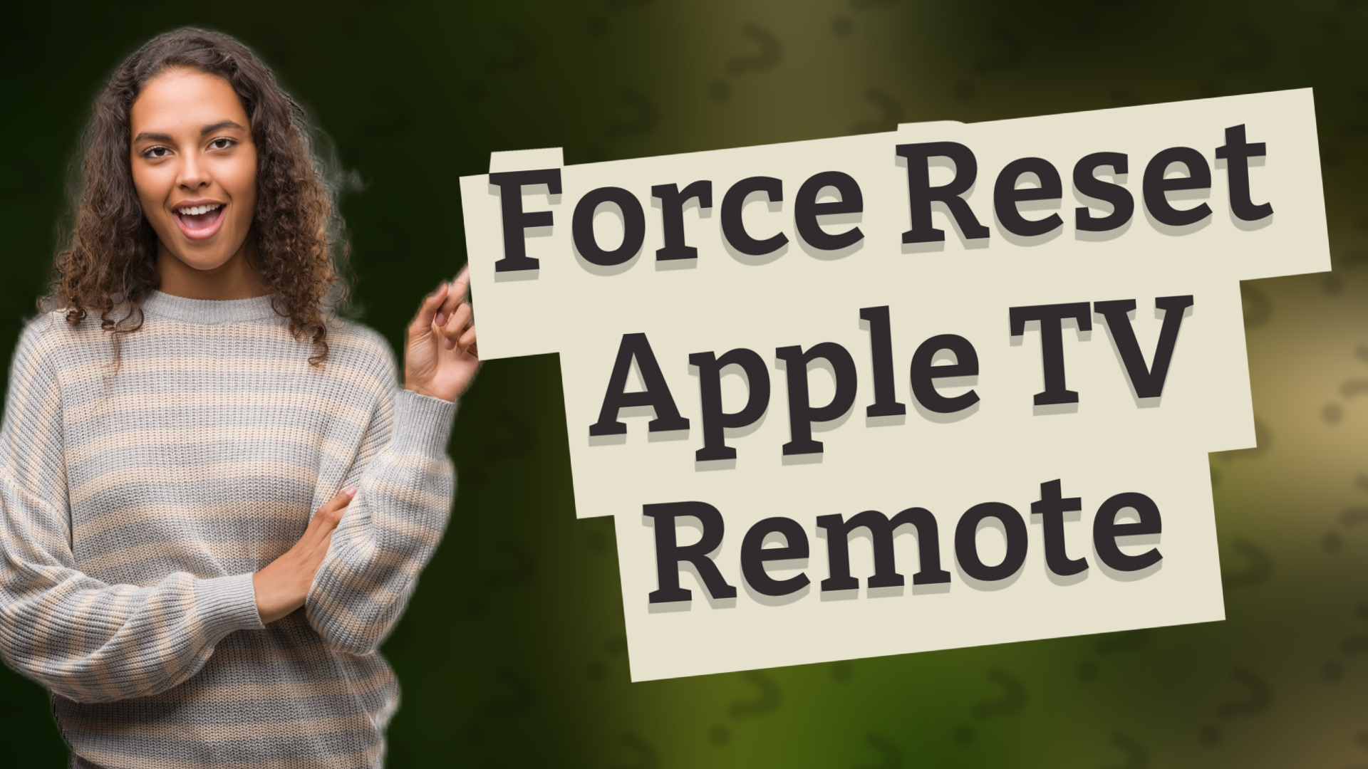 Force Reset Apple TV Remote