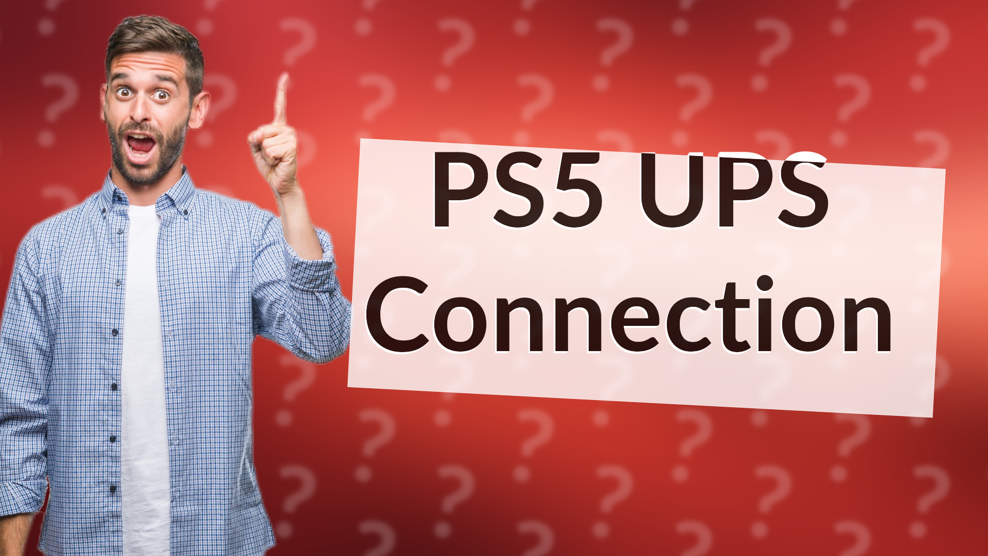 PS5 UPS Connection