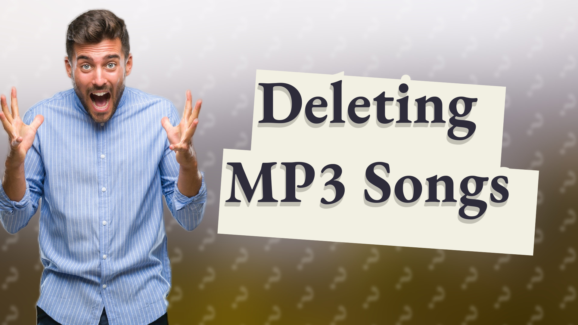 Deleting MP3 Songs