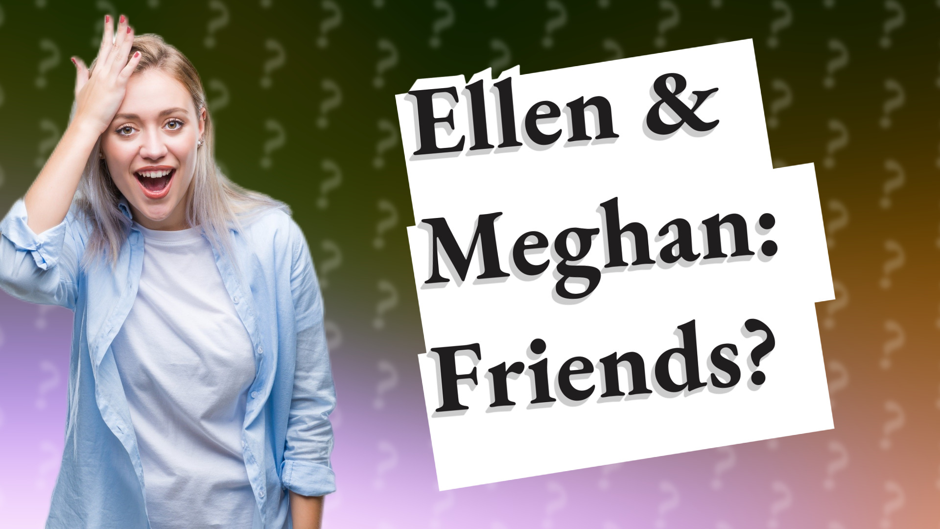 Ellen & Meghan: Friends?