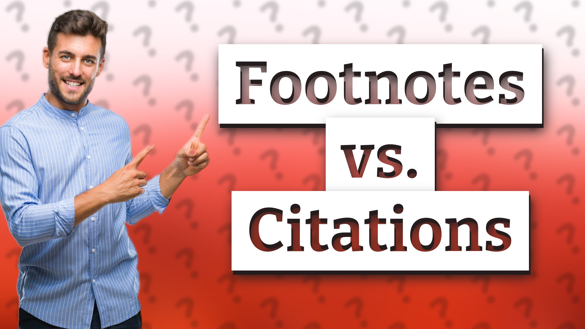 Footnotes vs. Citations