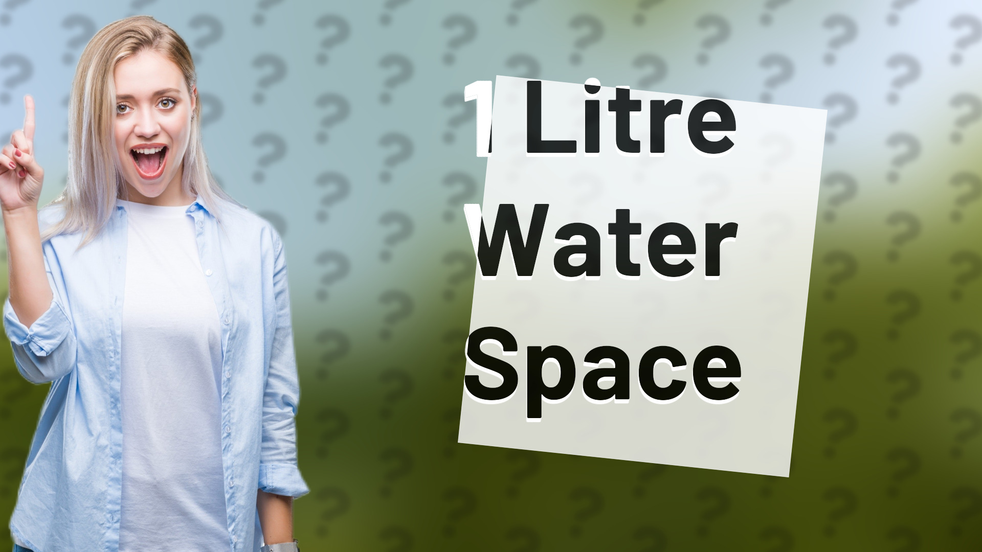 1 Litre Water Space