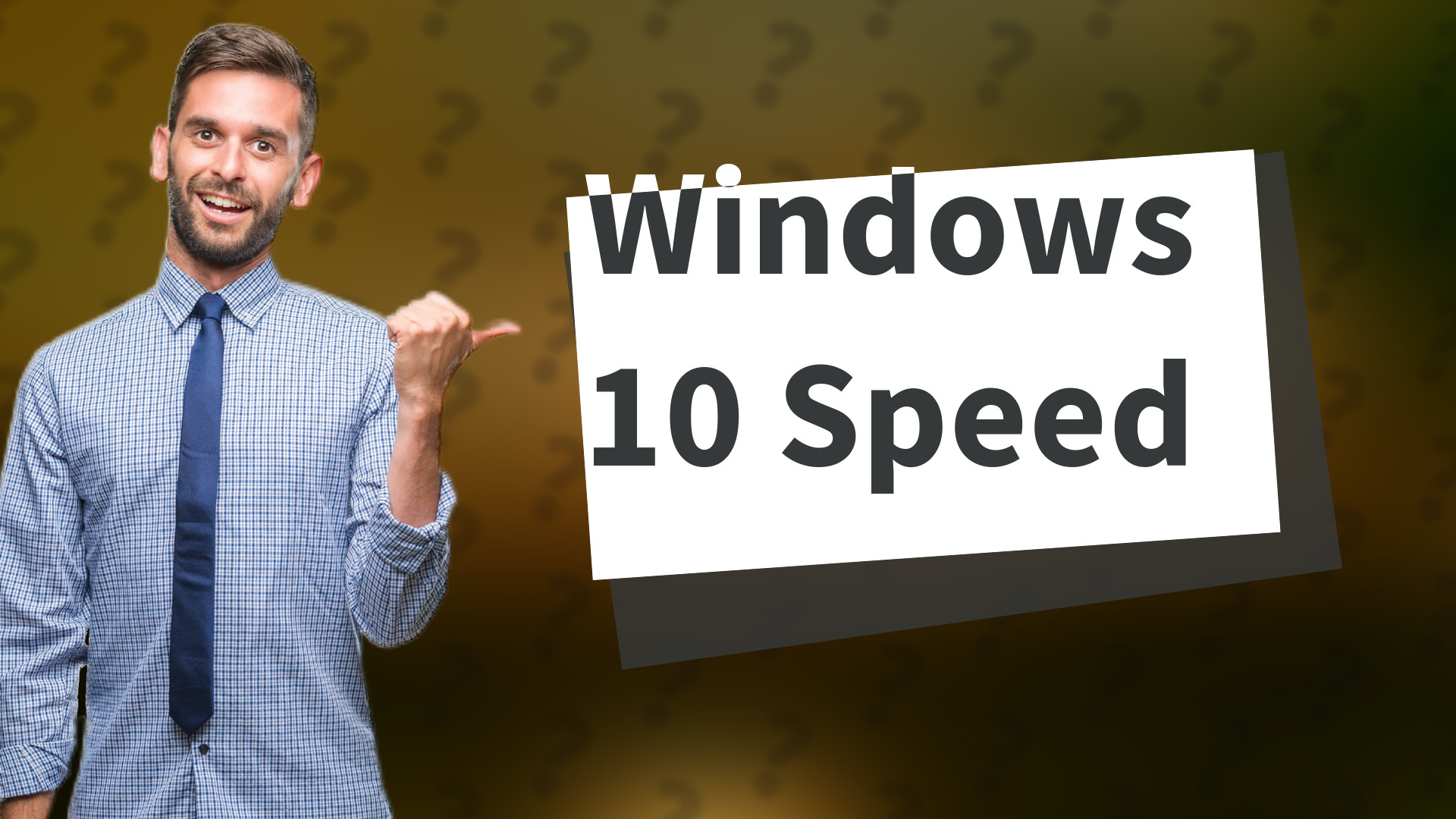 Windows 10 Speed