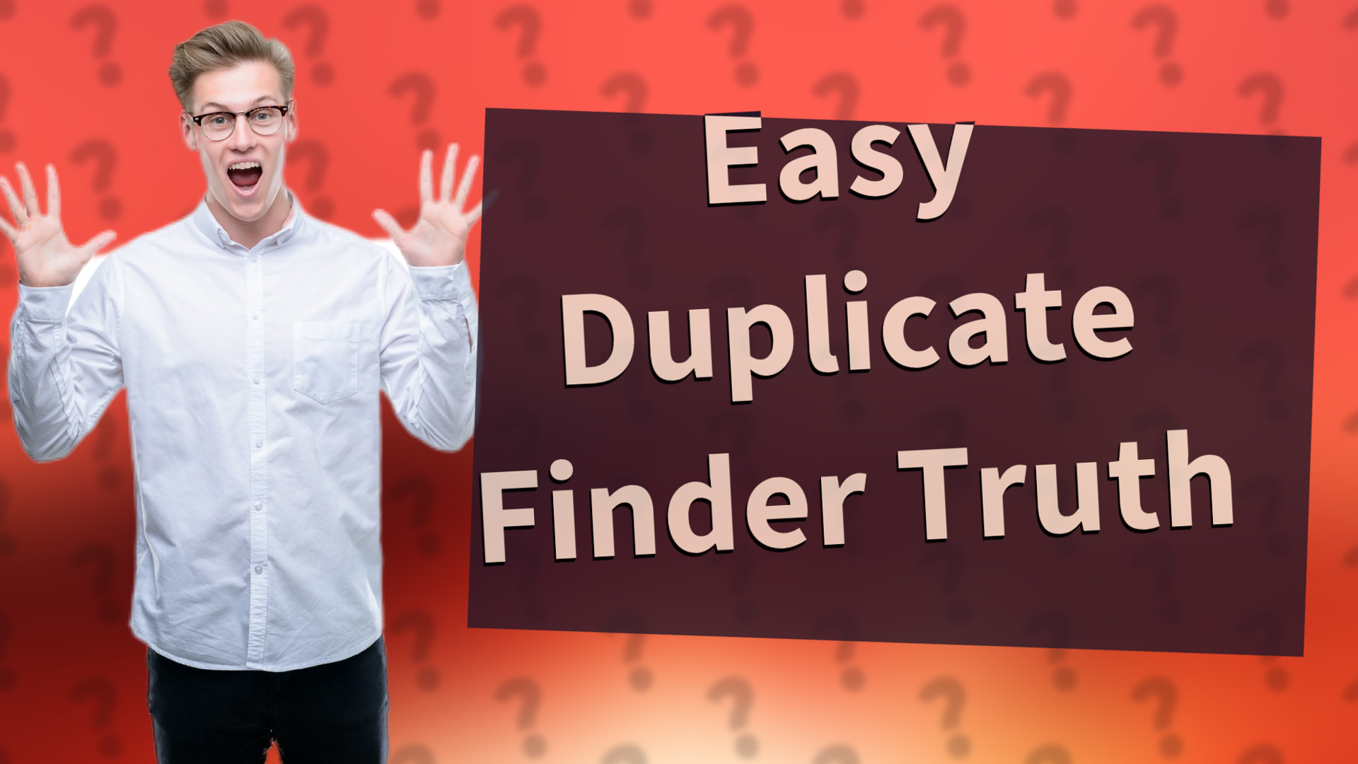 Easy Duplicate Finder Truth