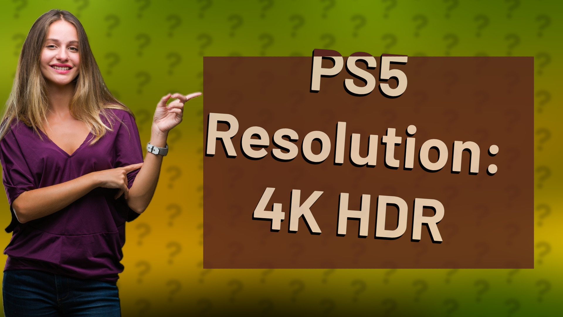 PS5 Resolution: 4K HDR