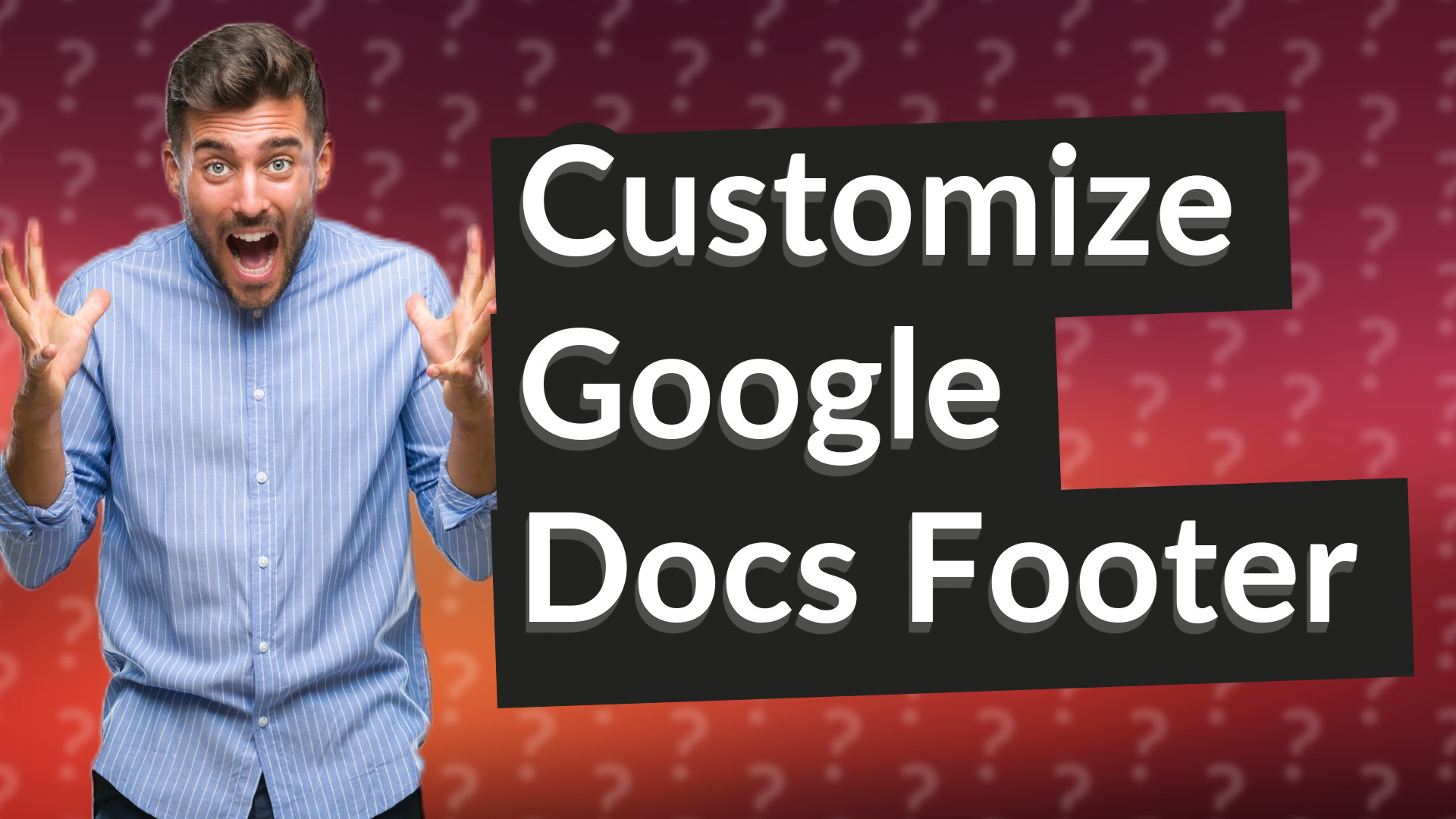 Customize Google Docs Footer