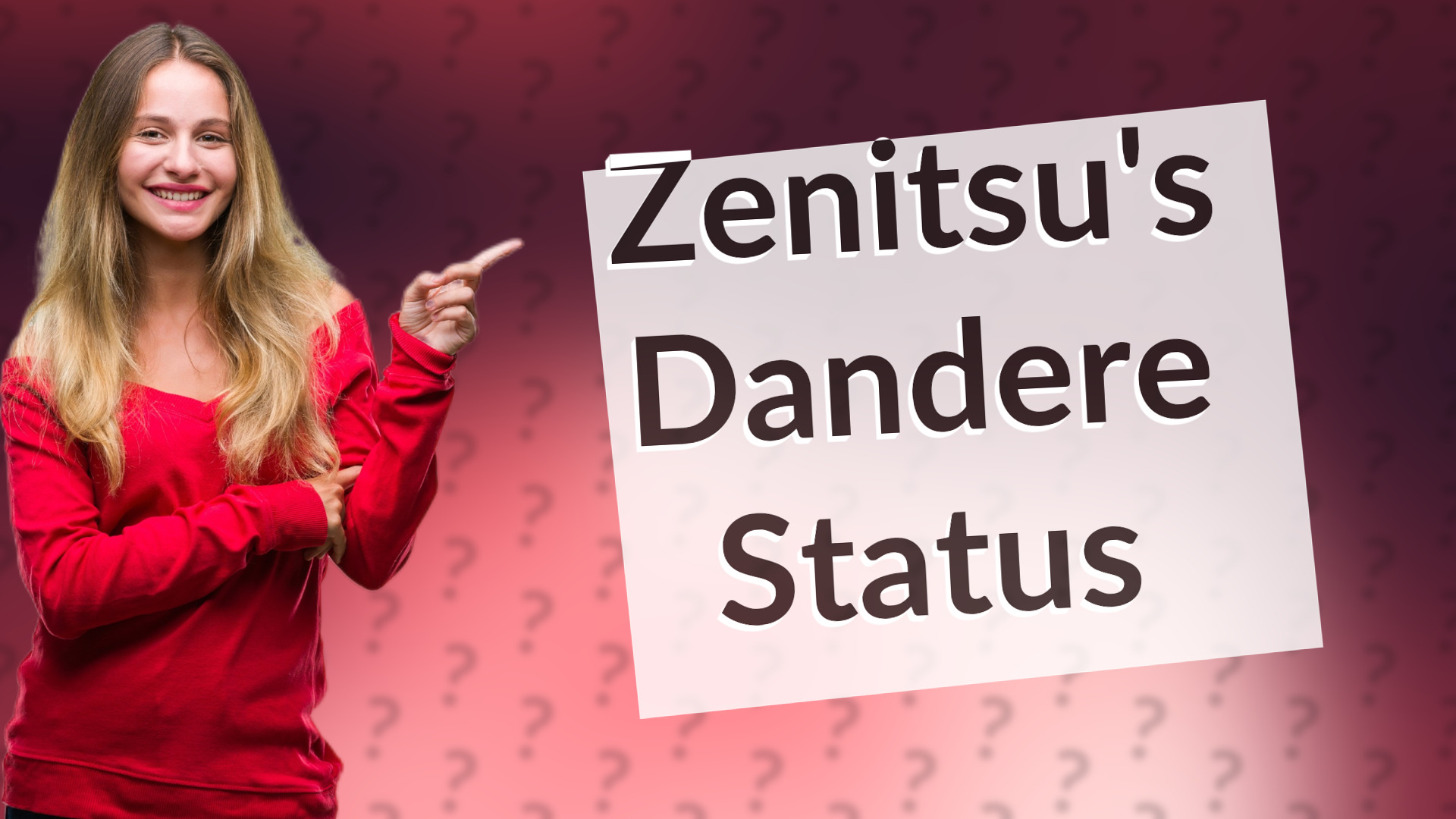 Zenitsu's Dandere Status