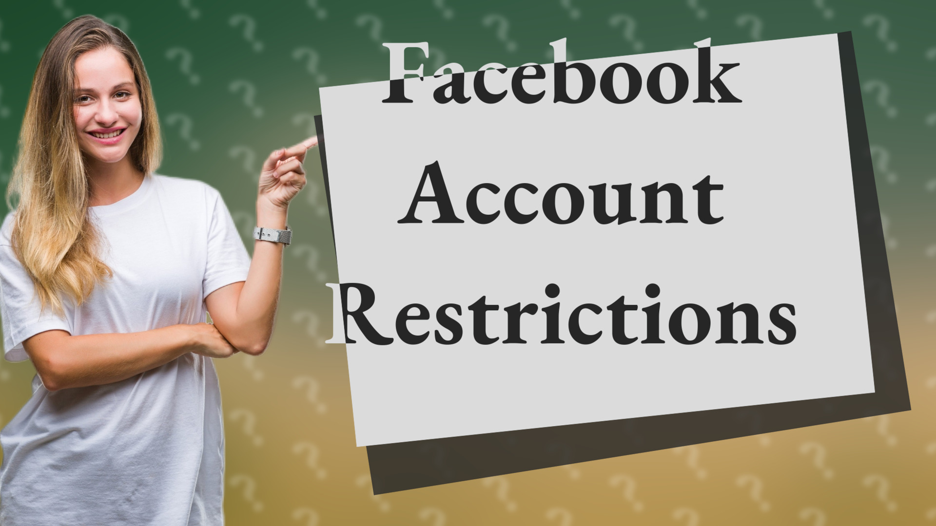 Facebook Account Restrictions