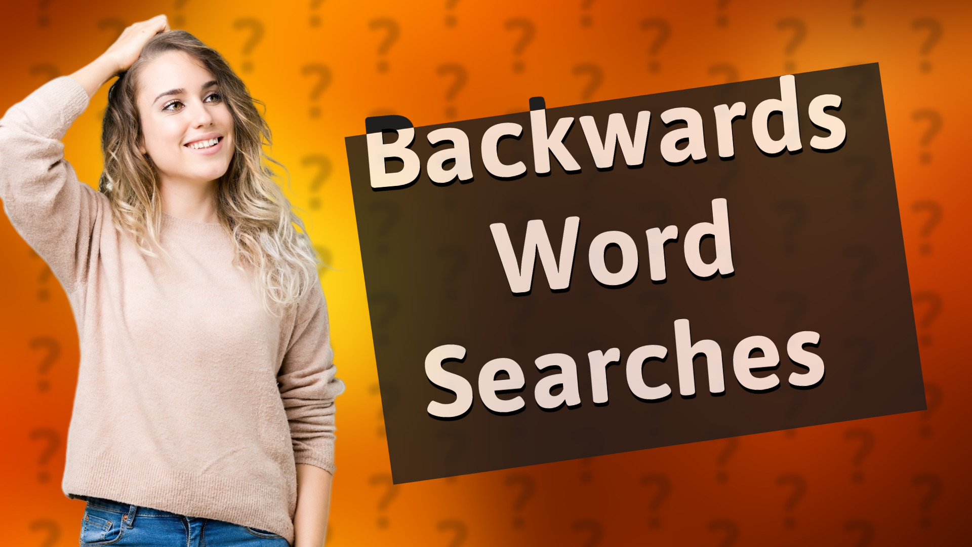 Backwards Word Searches