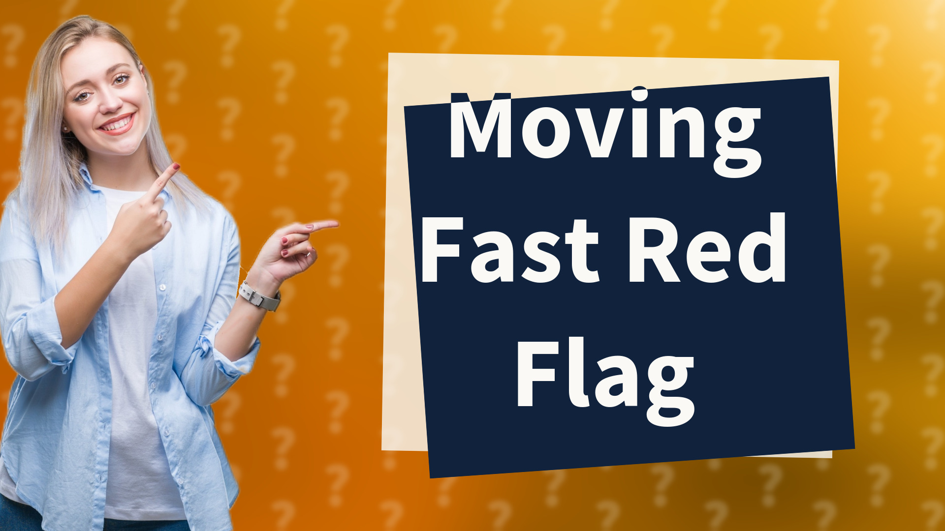 Moving Fast Red Flag