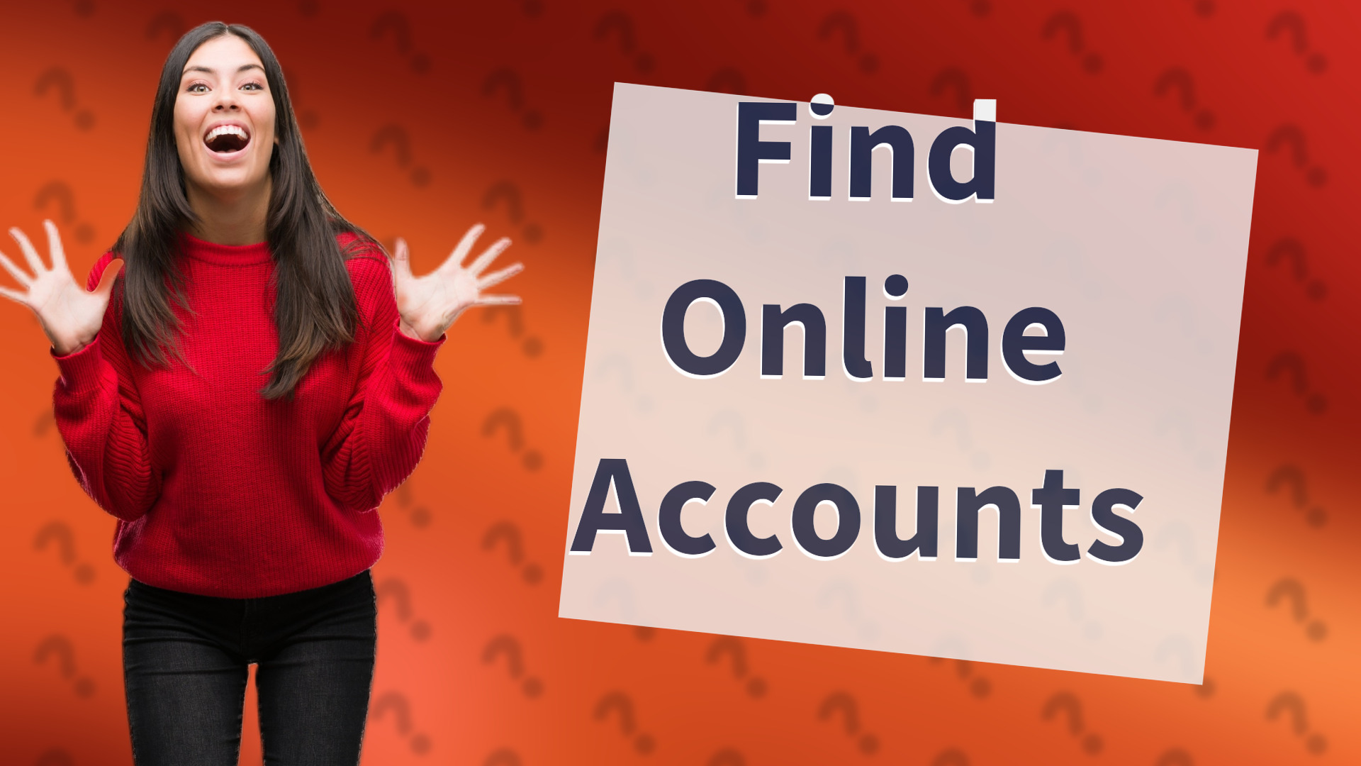 Find Online Accounts