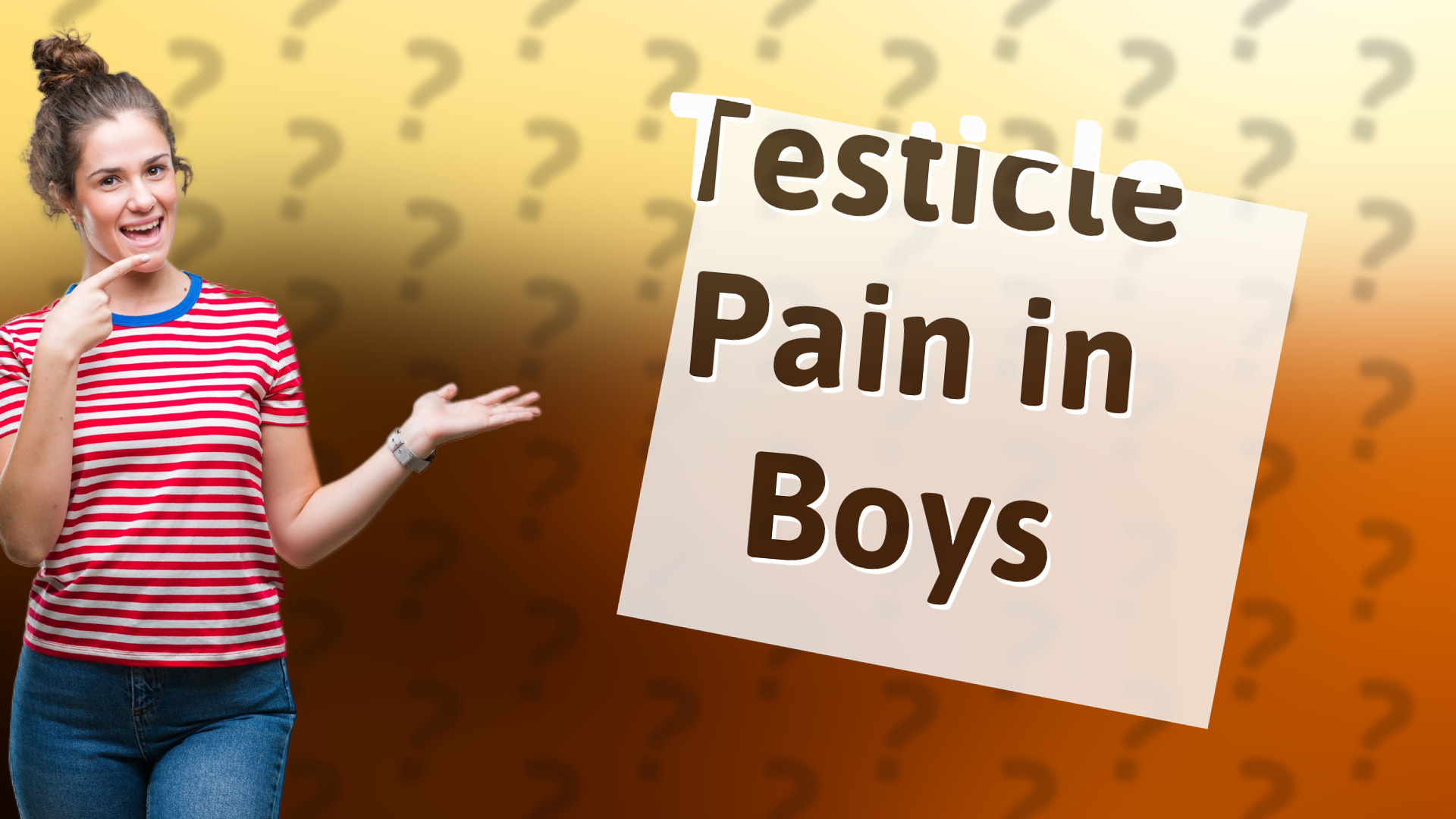 Testicle Pain in Boys