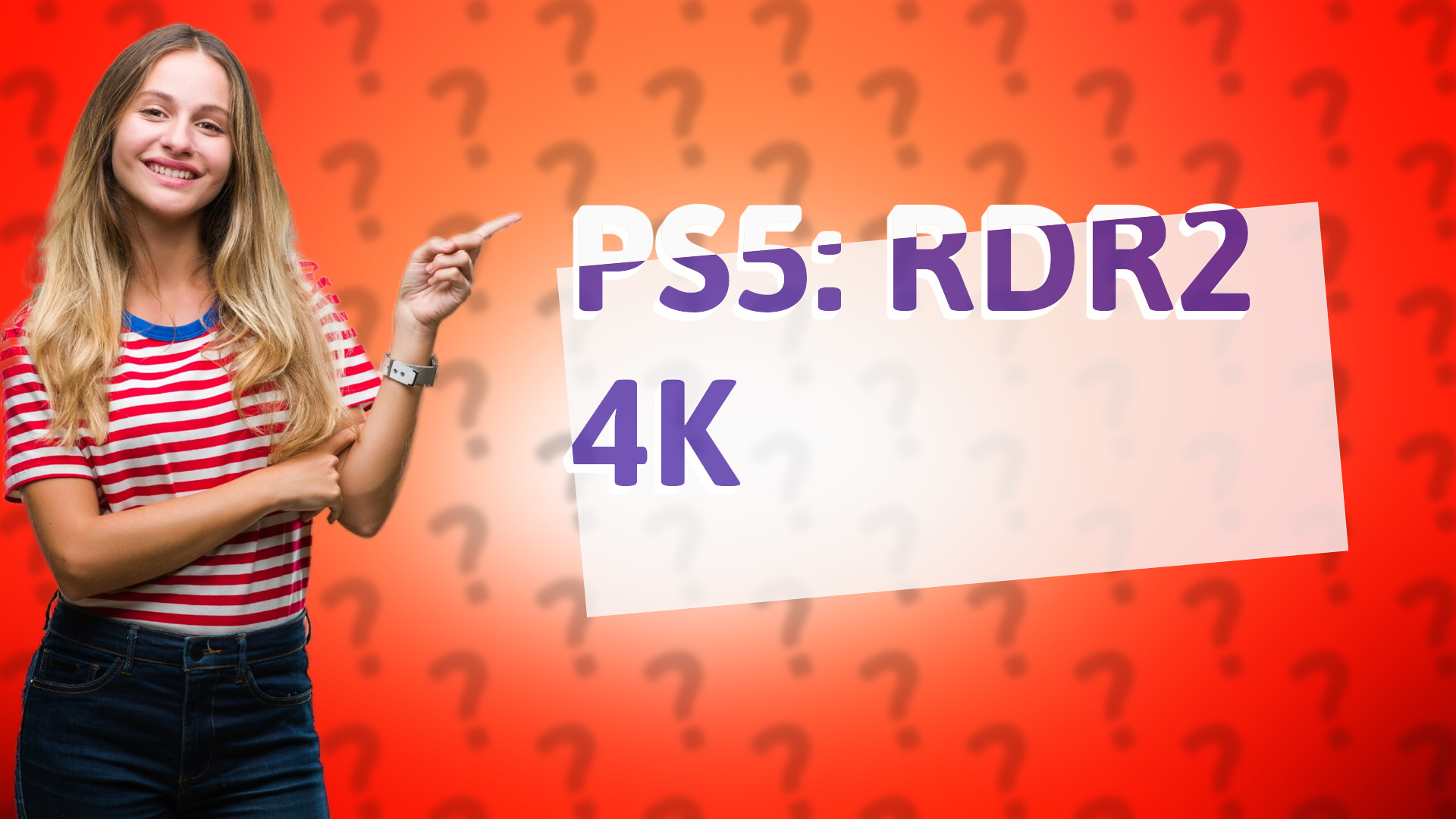 PS5: RDR2 4K