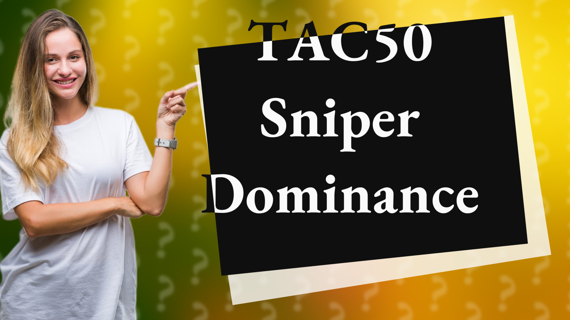 TAC50 Sniper Dominance