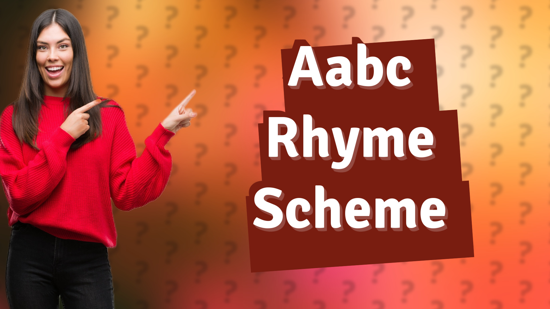 Aabc Rhyme Scheme