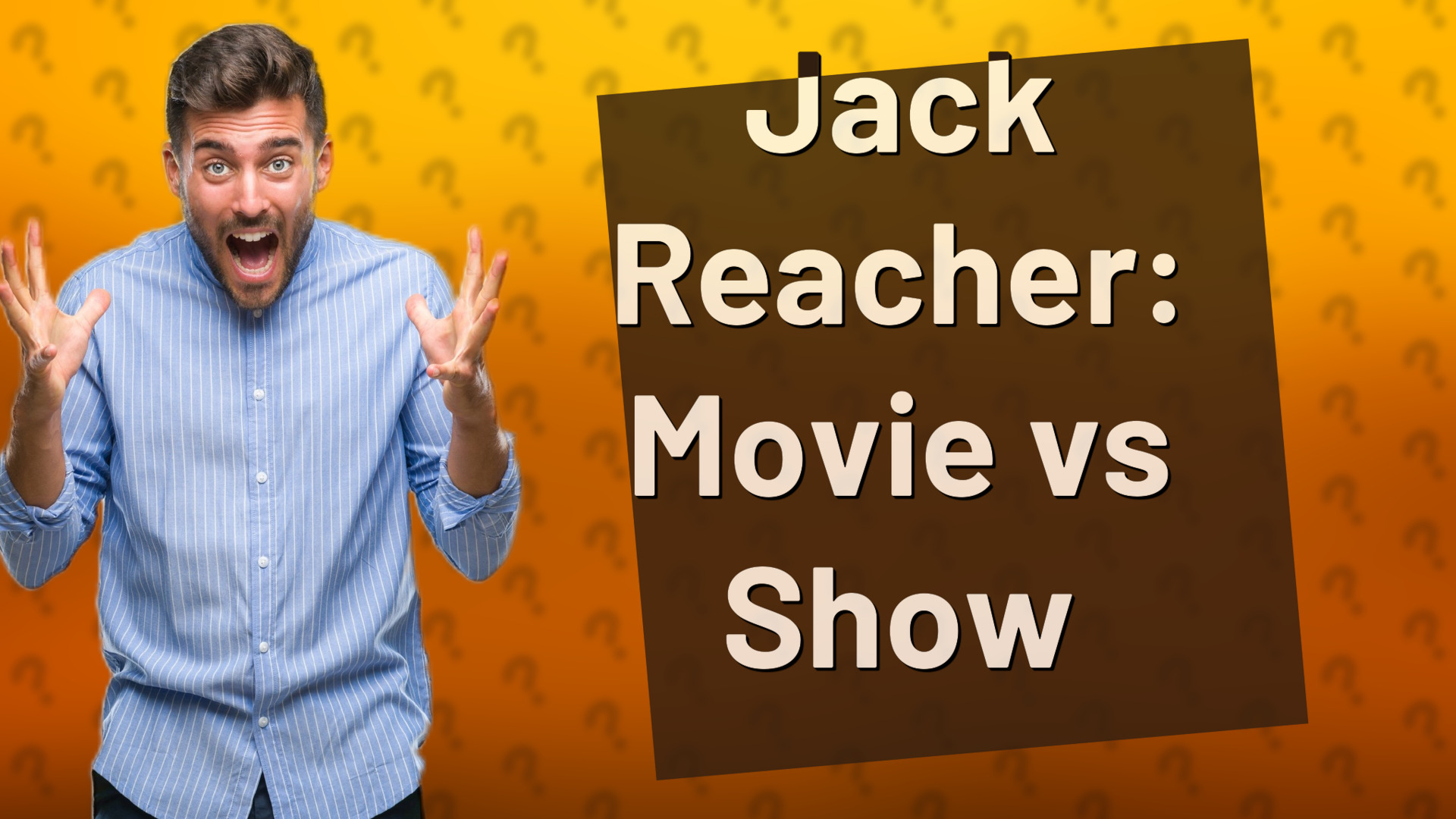 Jack Reacher: Movie vs Show