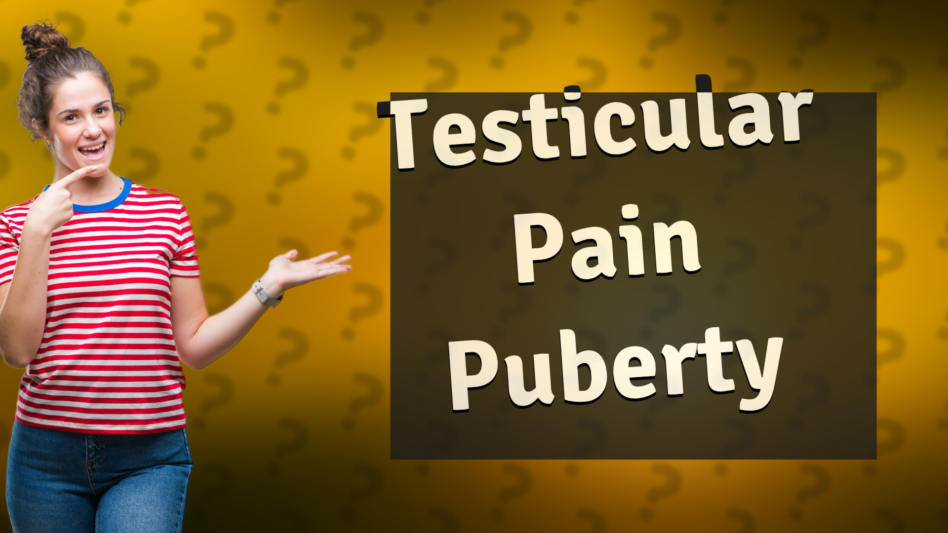 Testicular Pain Puberty
