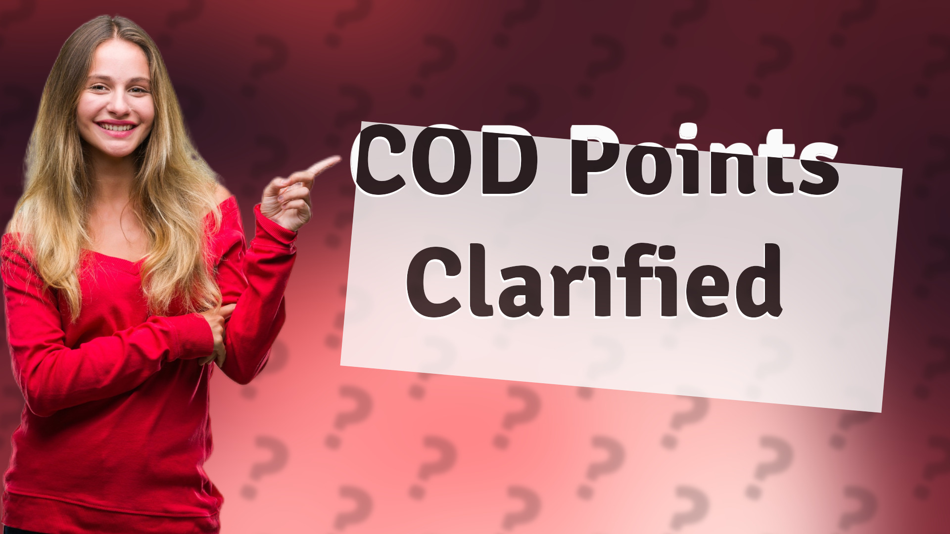 COD Points Clarified