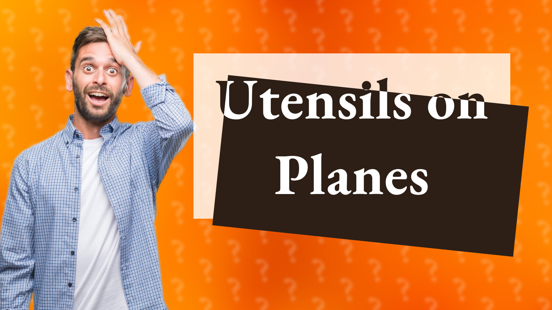 Utensils on Planes