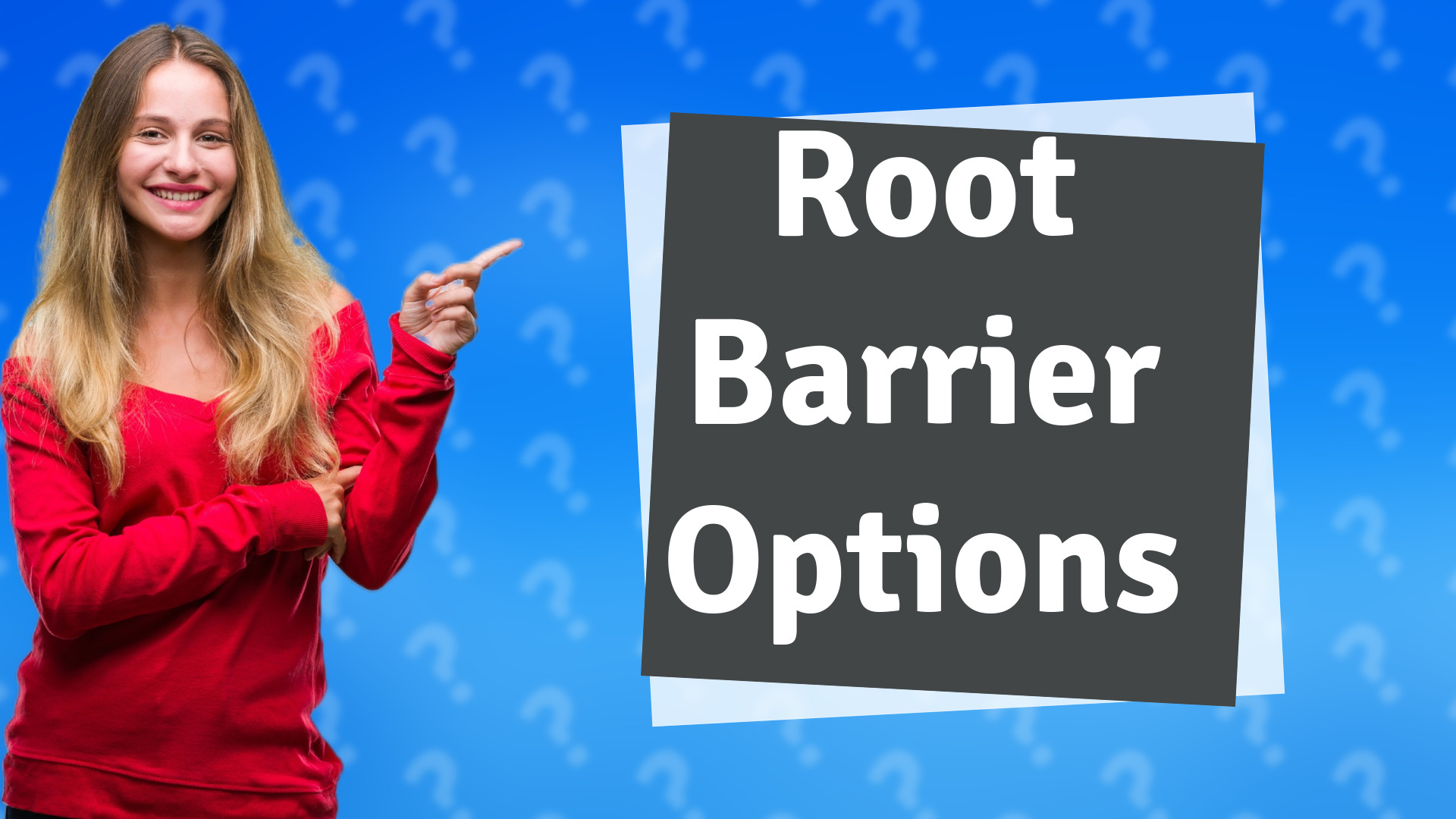 Root Barrier Options
