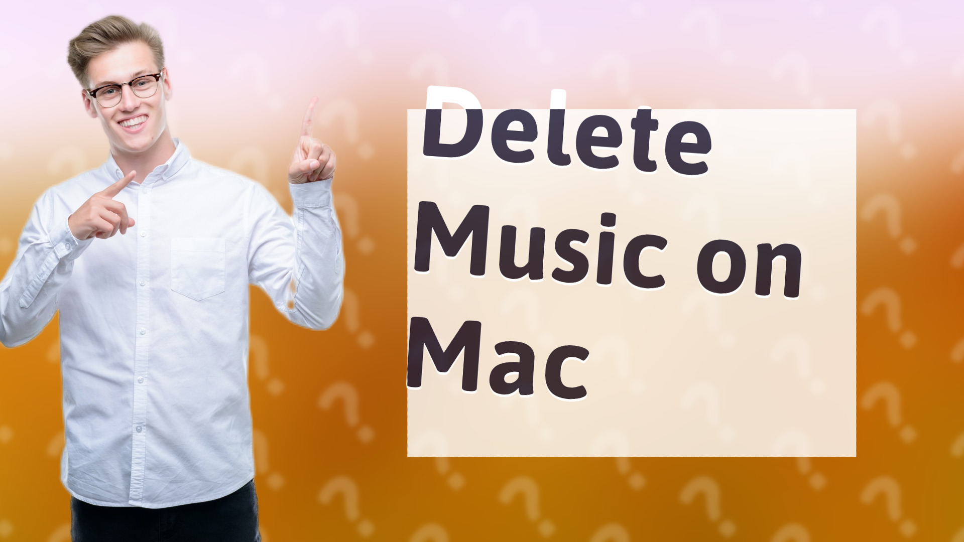 Delete Music on Mac