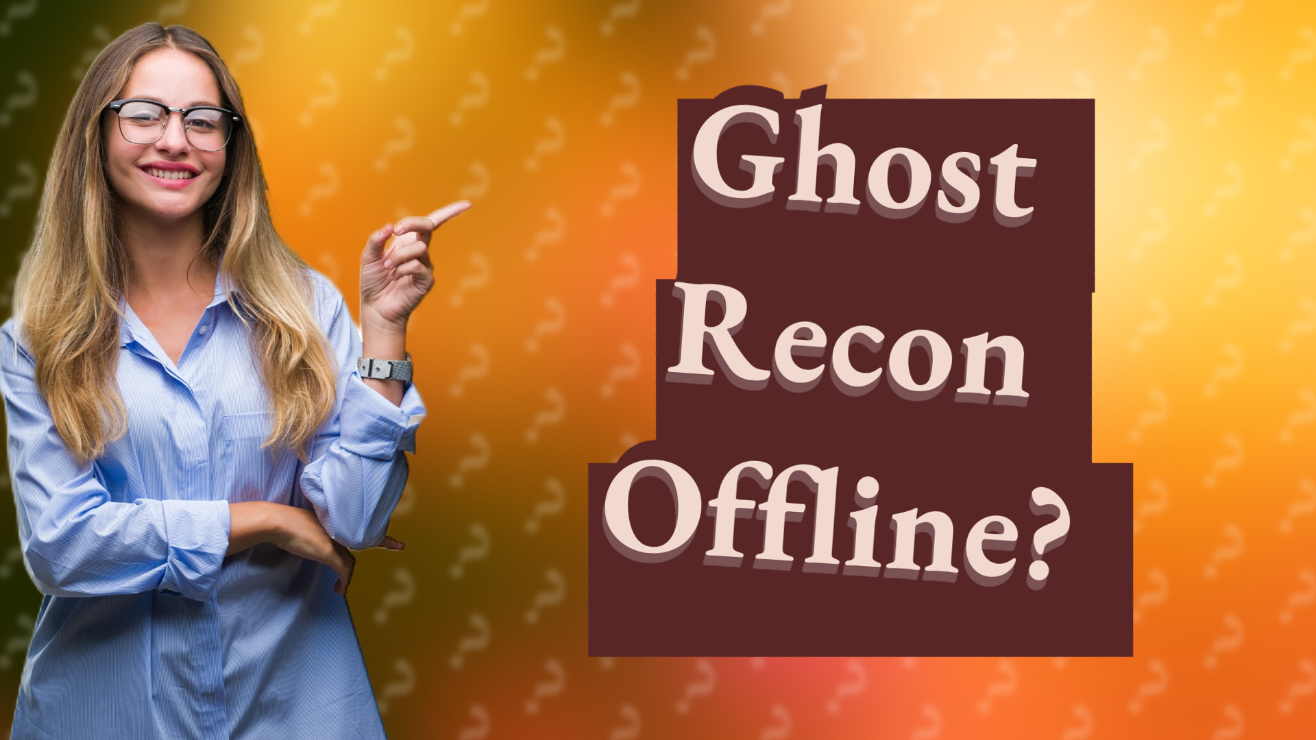 Ghost Recon Offline?