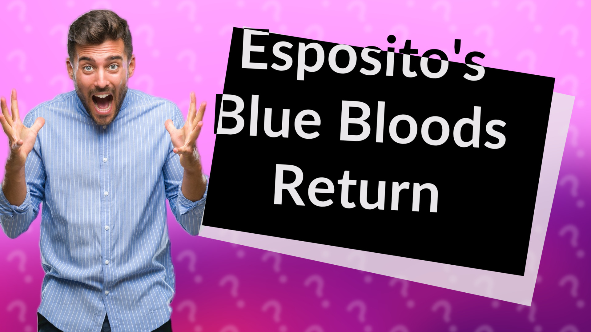 Esposito's Blue Bloods Return