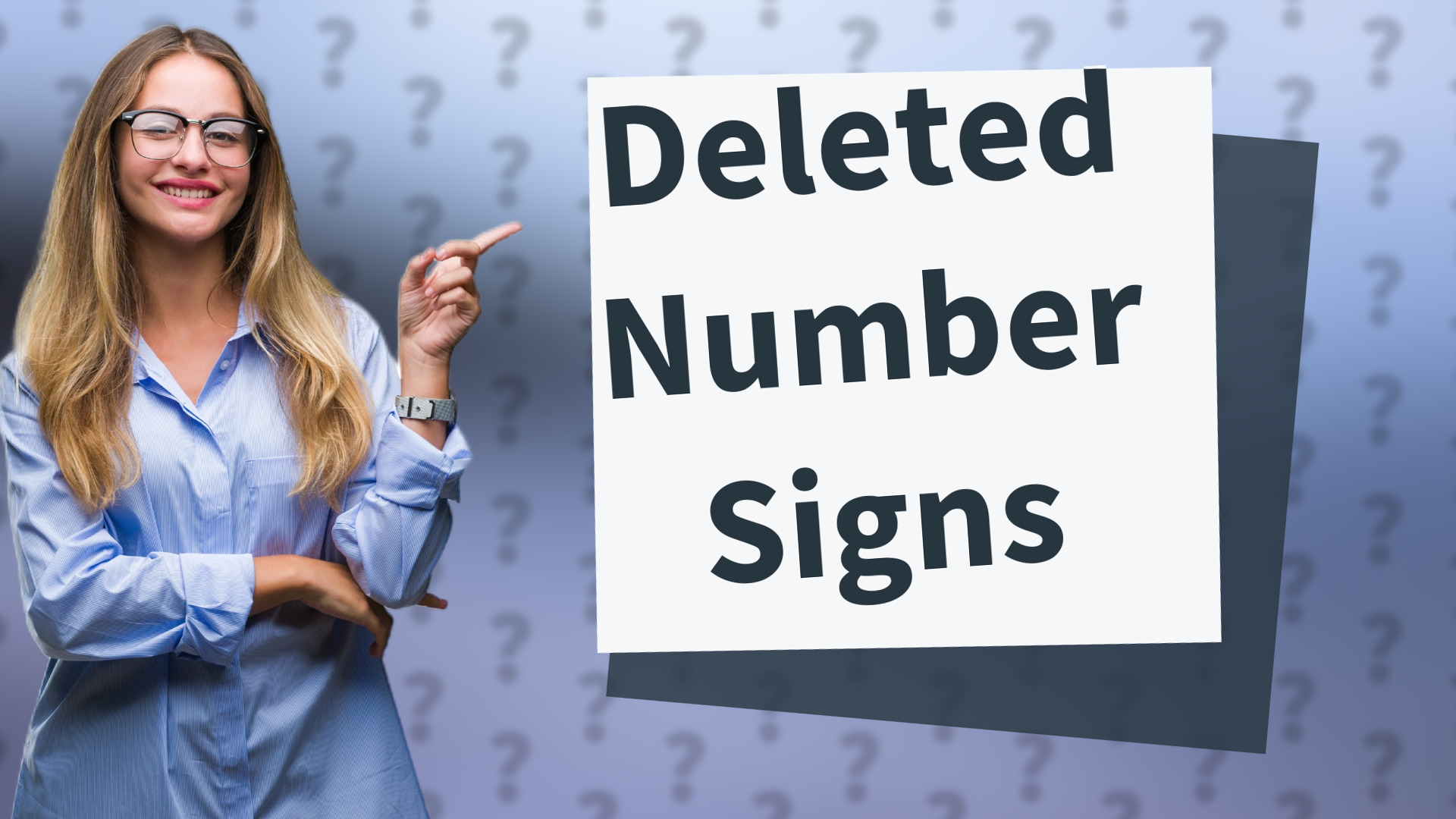 Deleted Number Signs