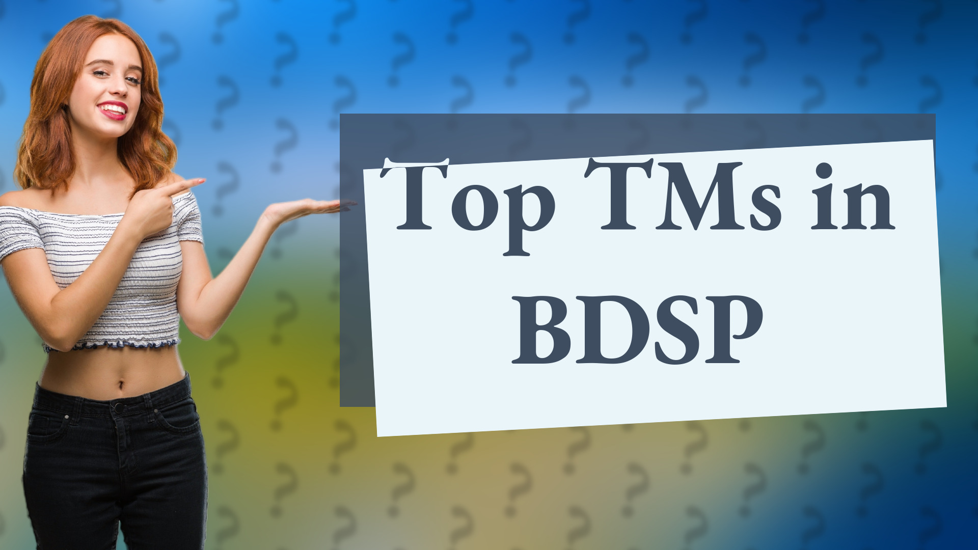 Top TMs in BDSP