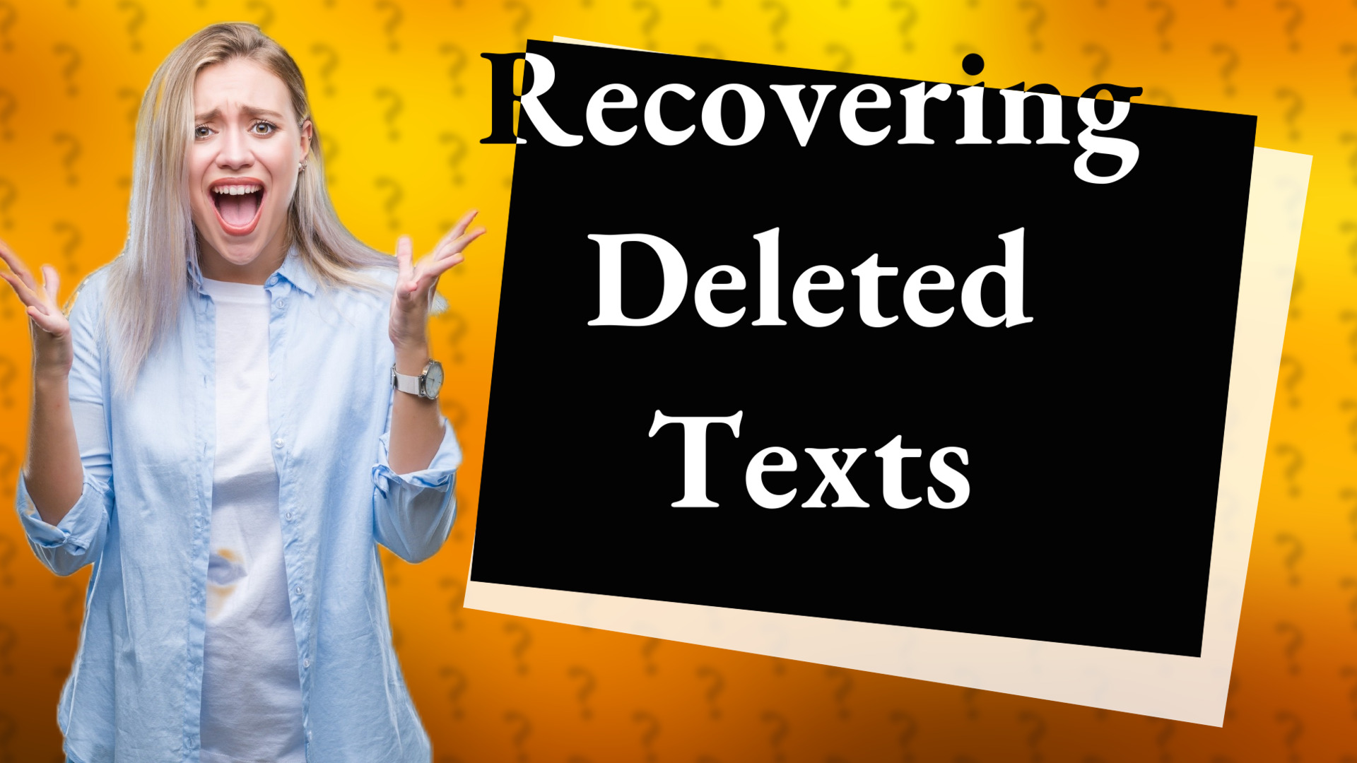 Recovering Deleted Texts