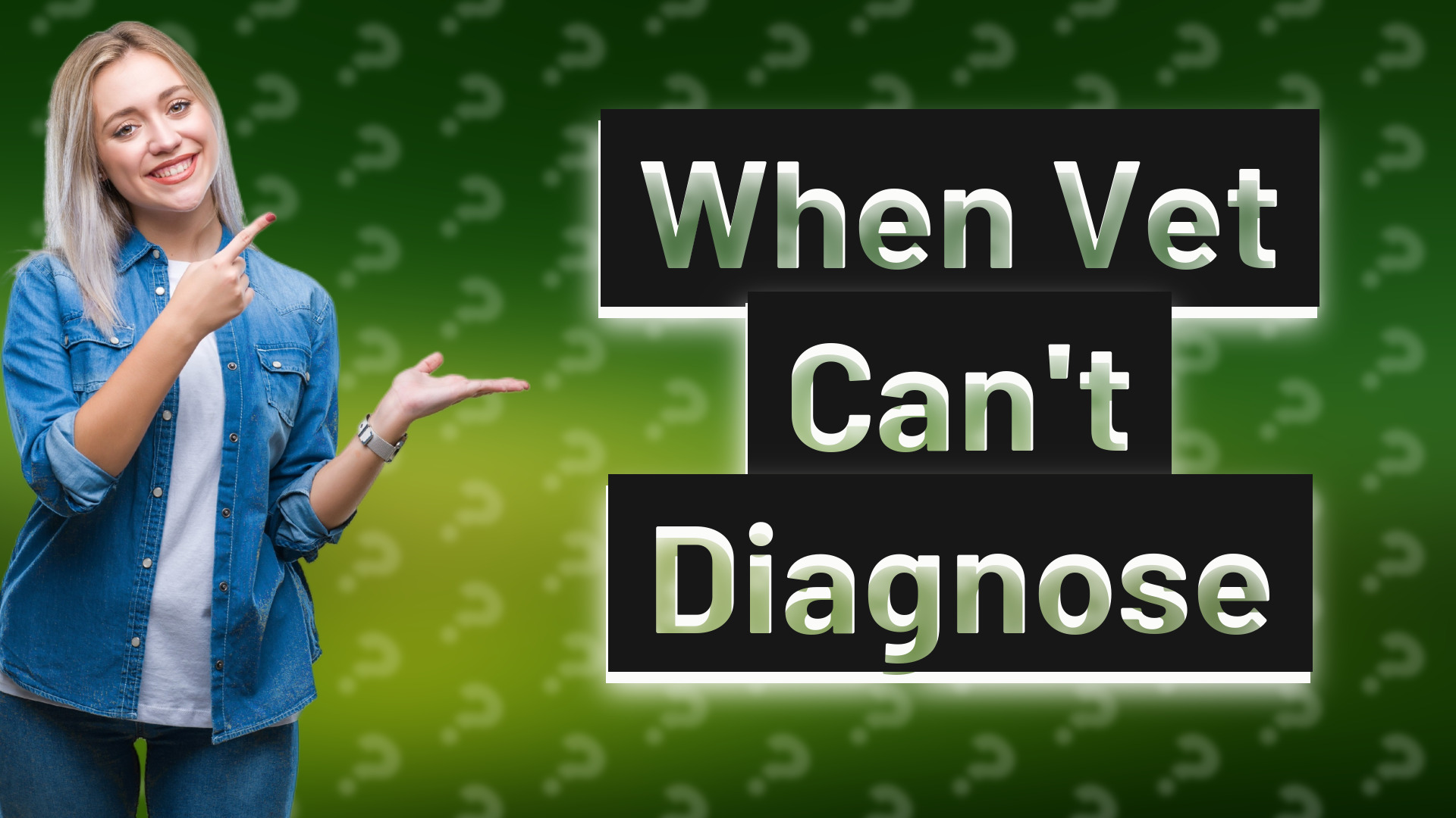 When Vet Can't Diagnose