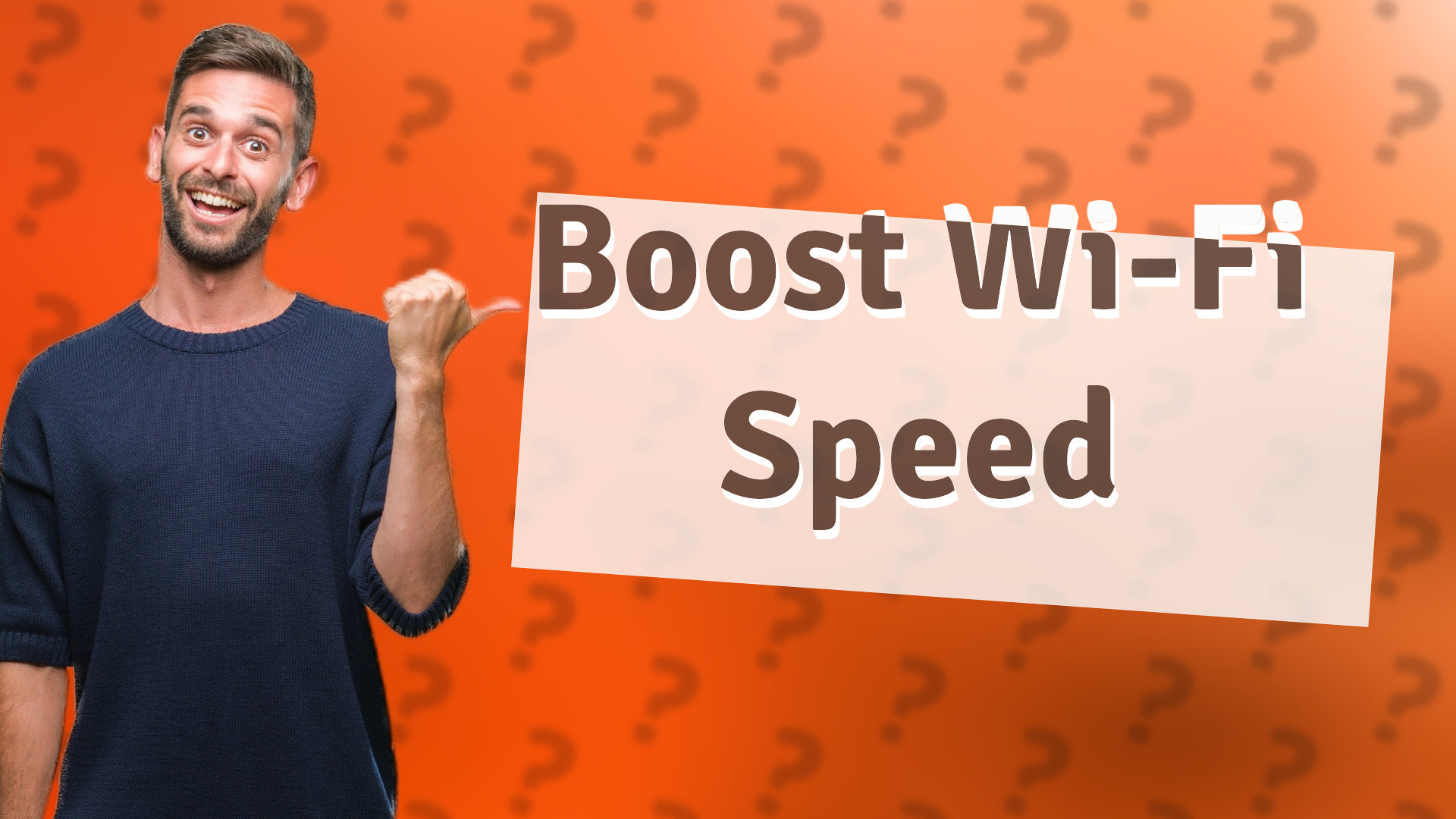 Boost Wi-Fi Speed