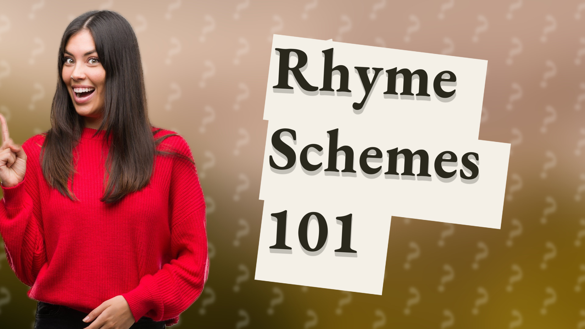 Rhyme Schemes 101