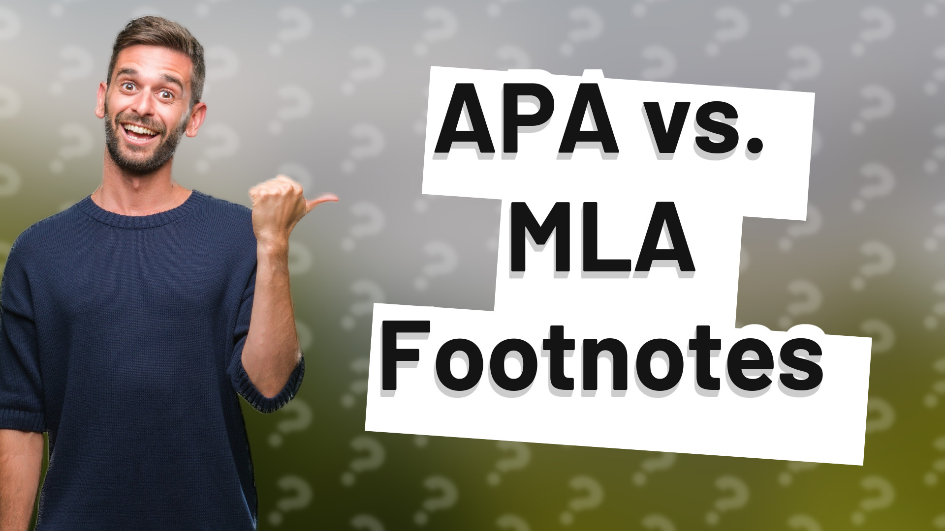 APA vs. MLA Footnotes