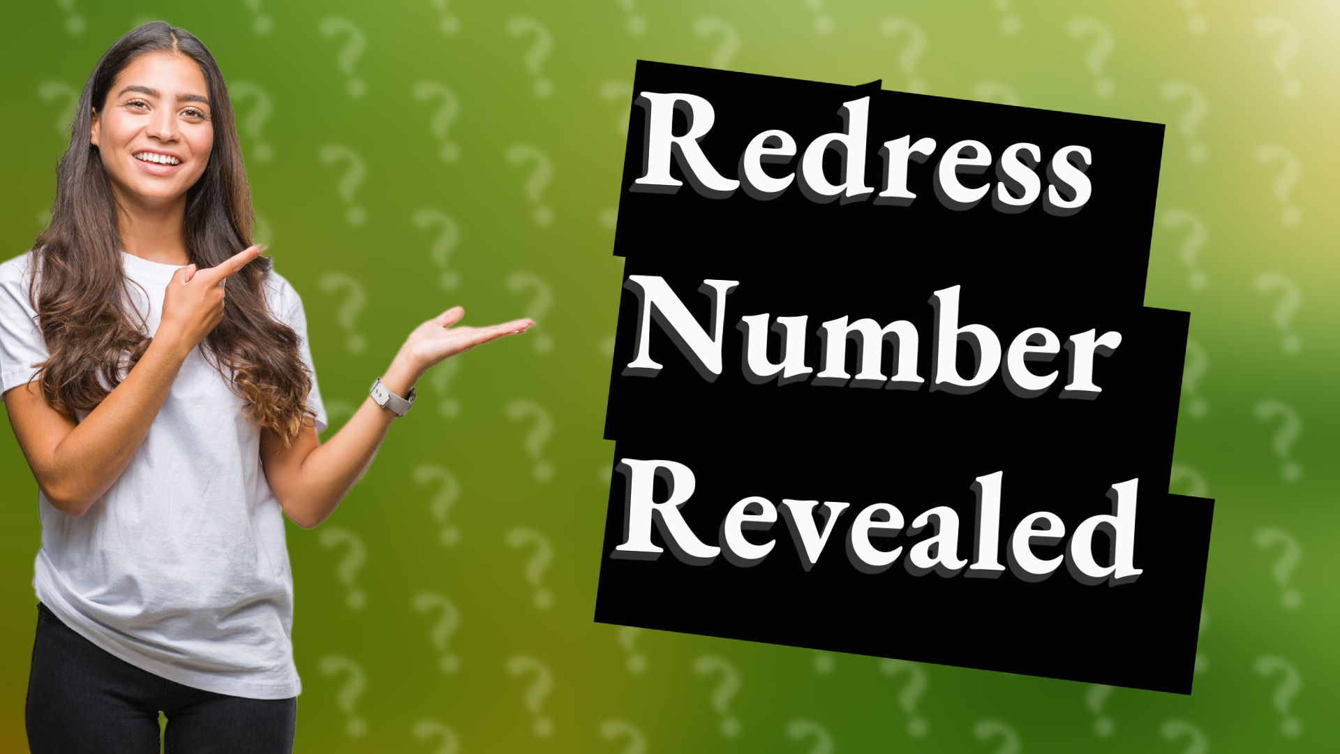 Redress Number Revealed