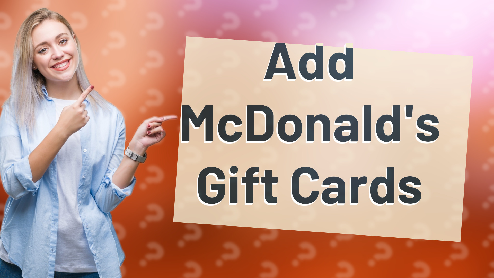 Add McDonald's Gift Cards