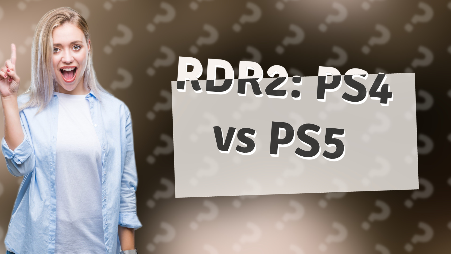 RDR2: PS4 vs PS5