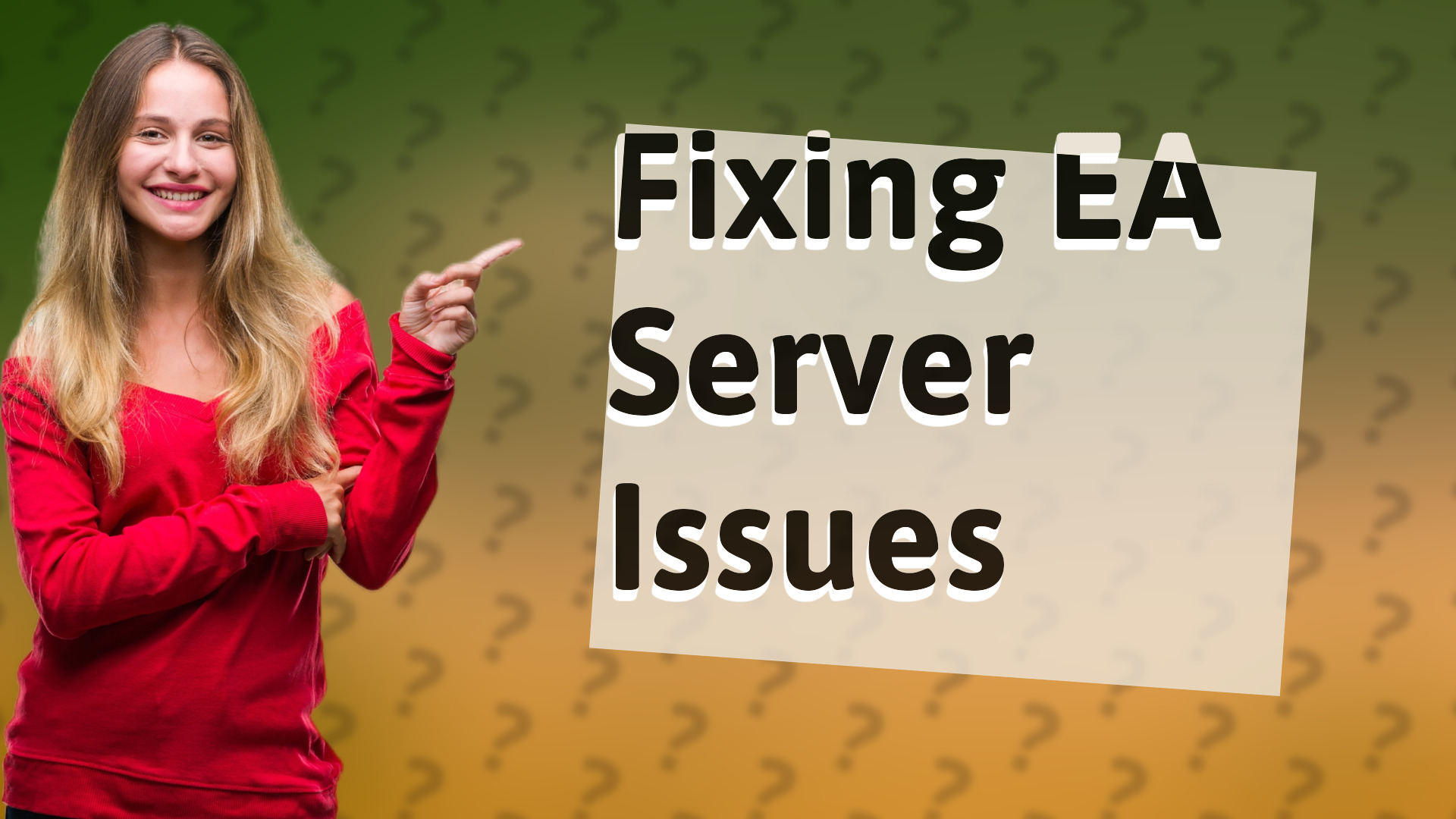 Fixing EA Server Issues